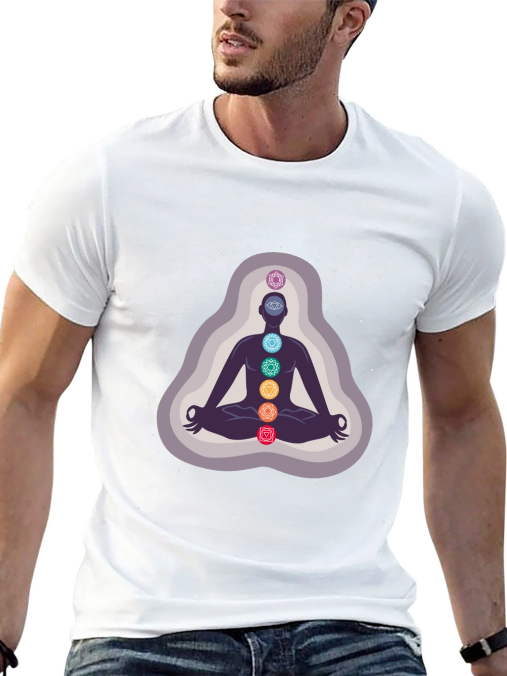 Chakra Meditation Graphic T-Shirt