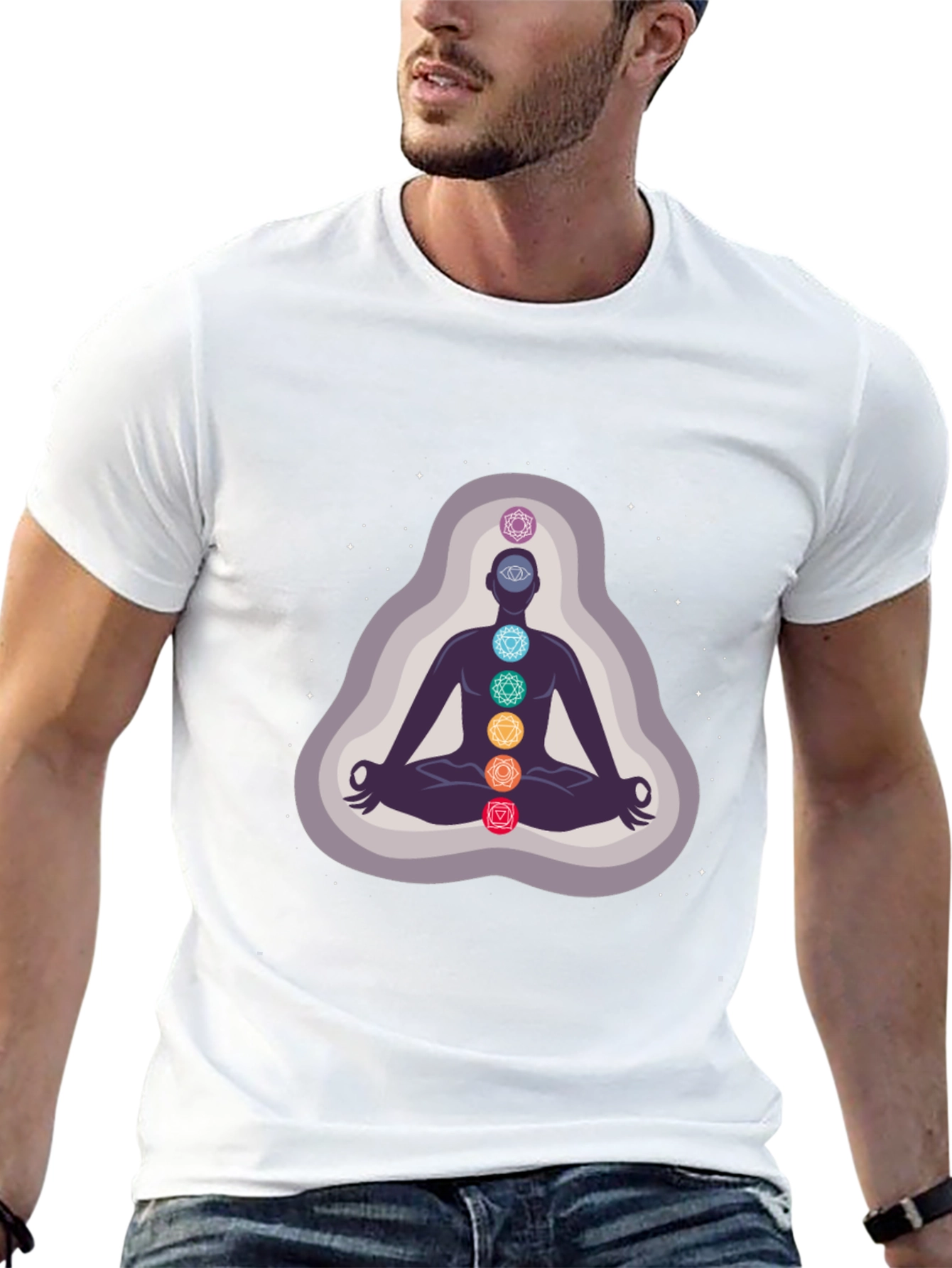 Chakra Meditation Graphic T-Shirt