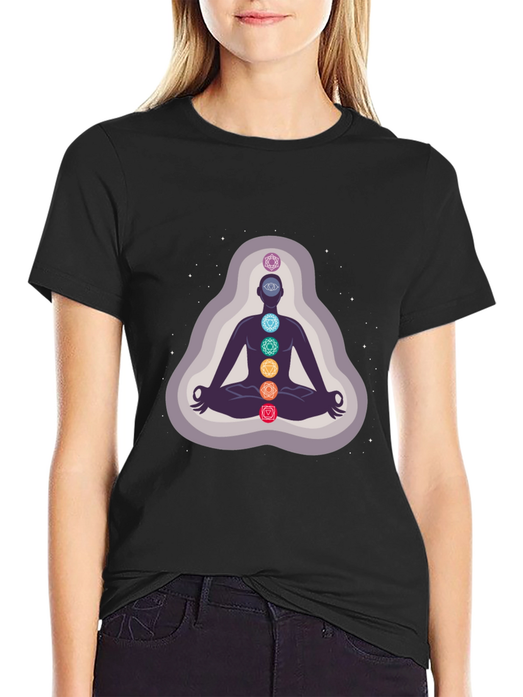 Chakra Meditation Graphic T-Shirt