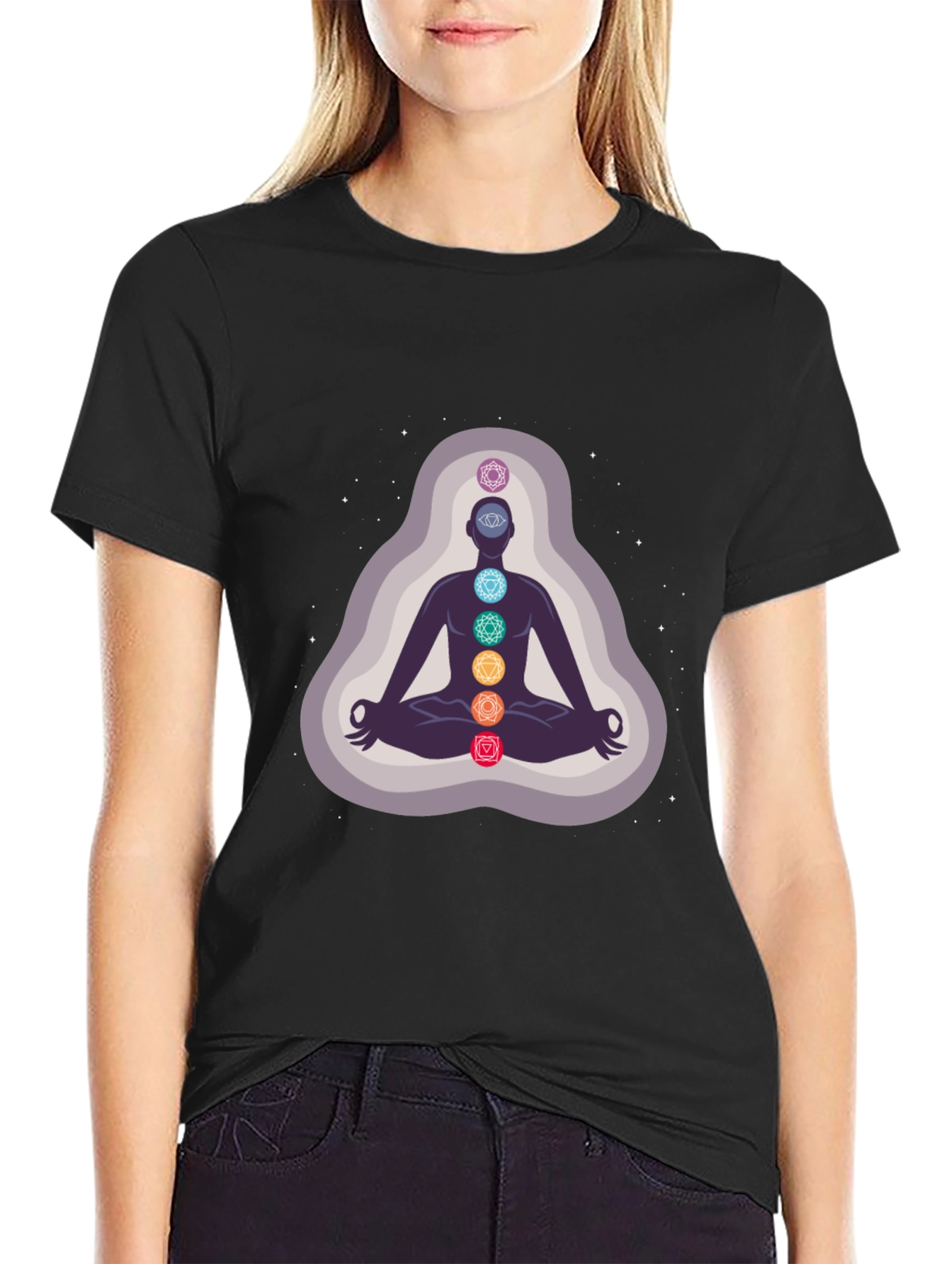 Chakra Meditation Graphic T-Shirt