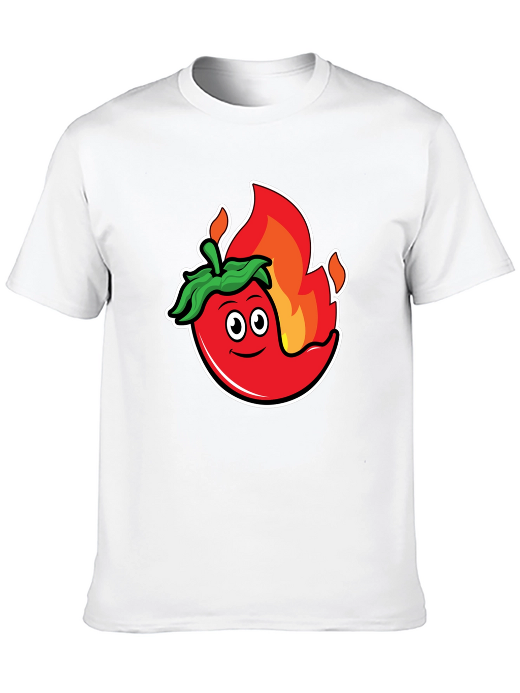 Spicy Chili Pepper Graphic Tee - Black