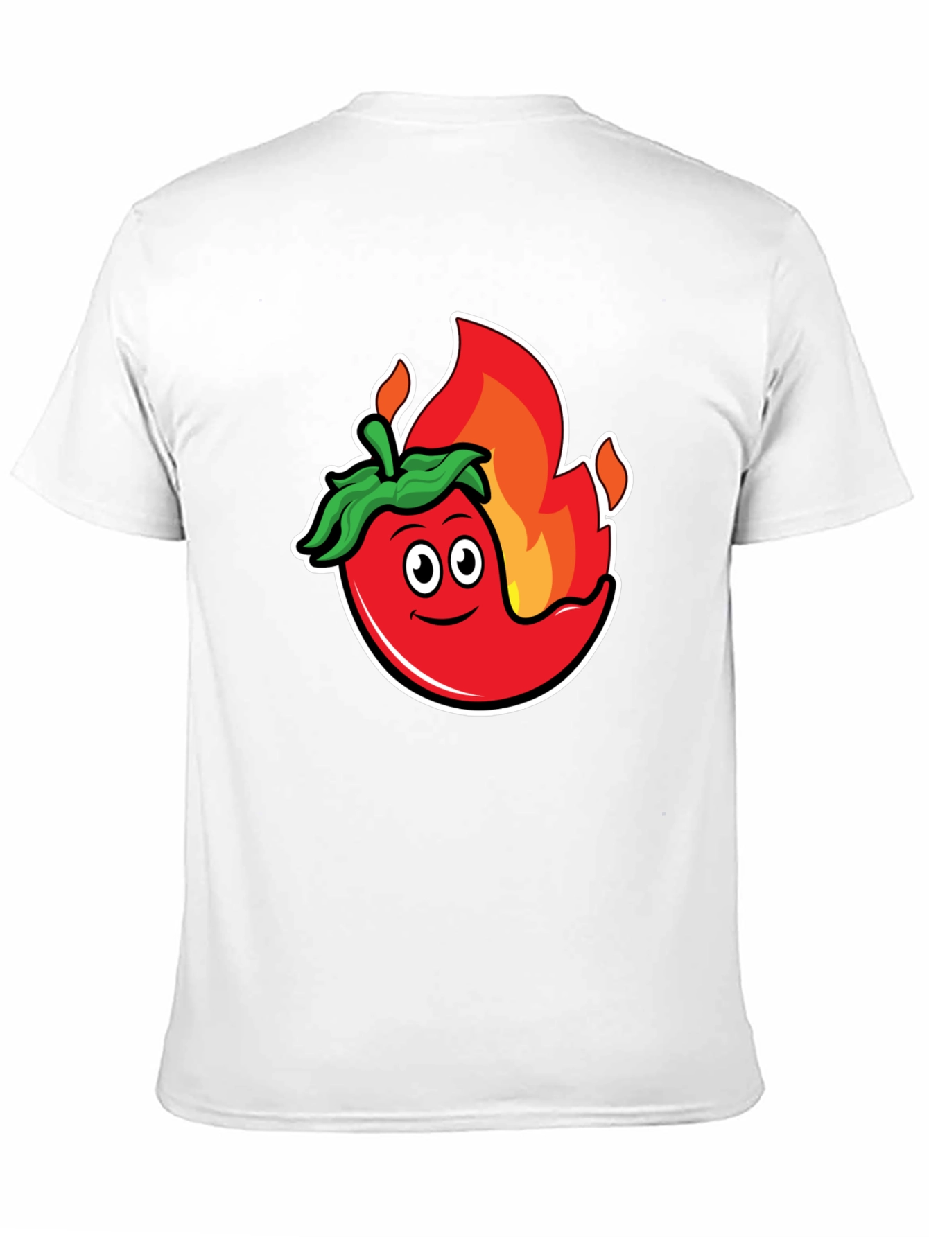 Spicy Chili Pepper Graphic Tee - Black