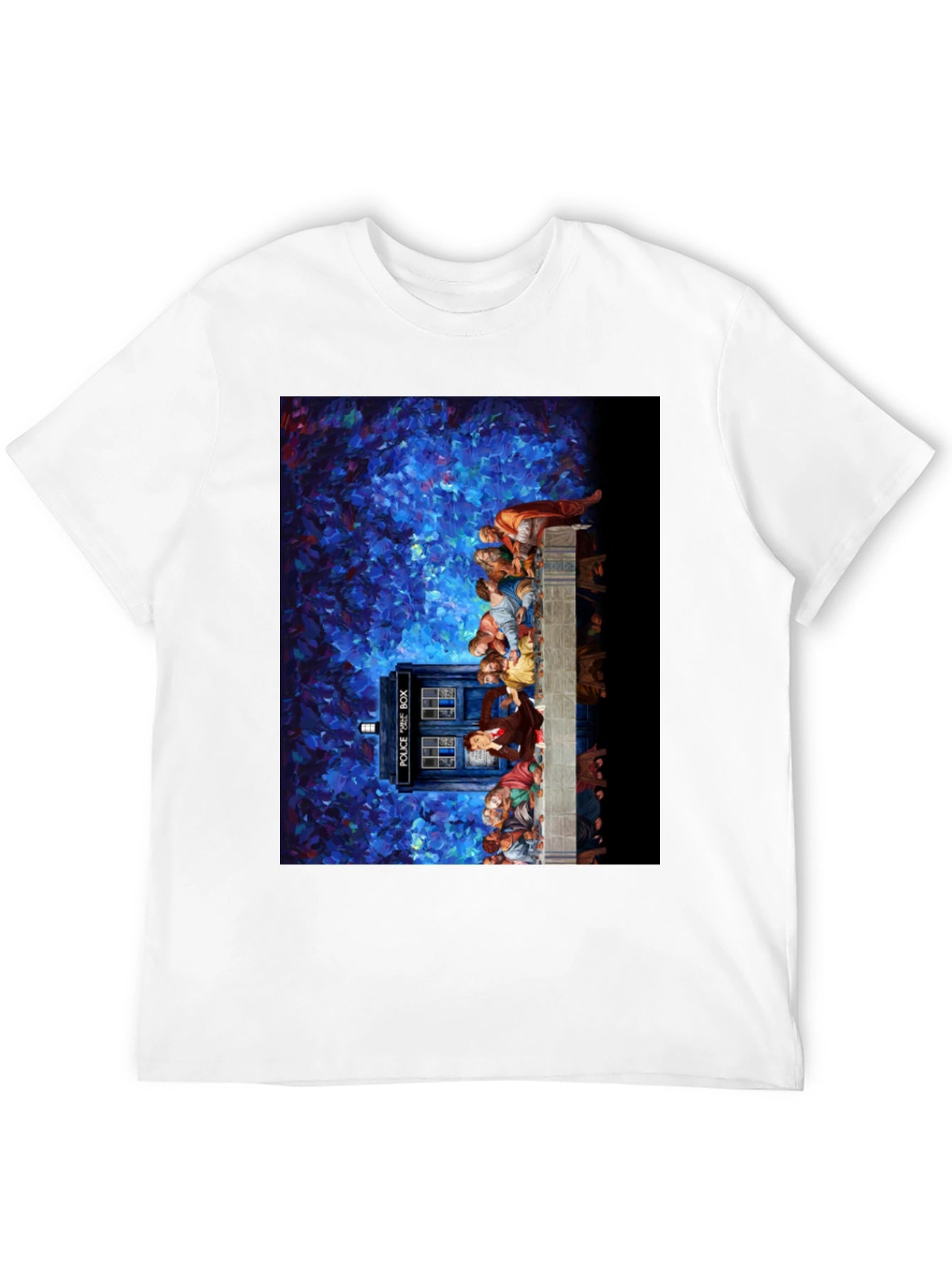 Dr Who Tardis Impressionist Art T-Shirt