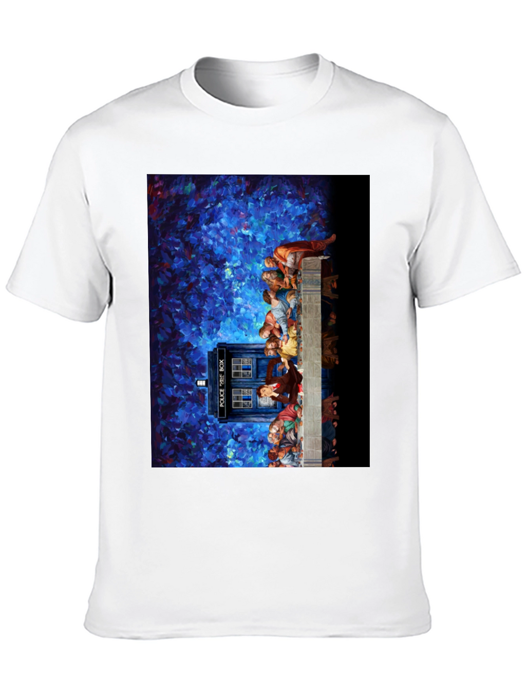Dr Who Tardis Impressionist Art T-Shirt