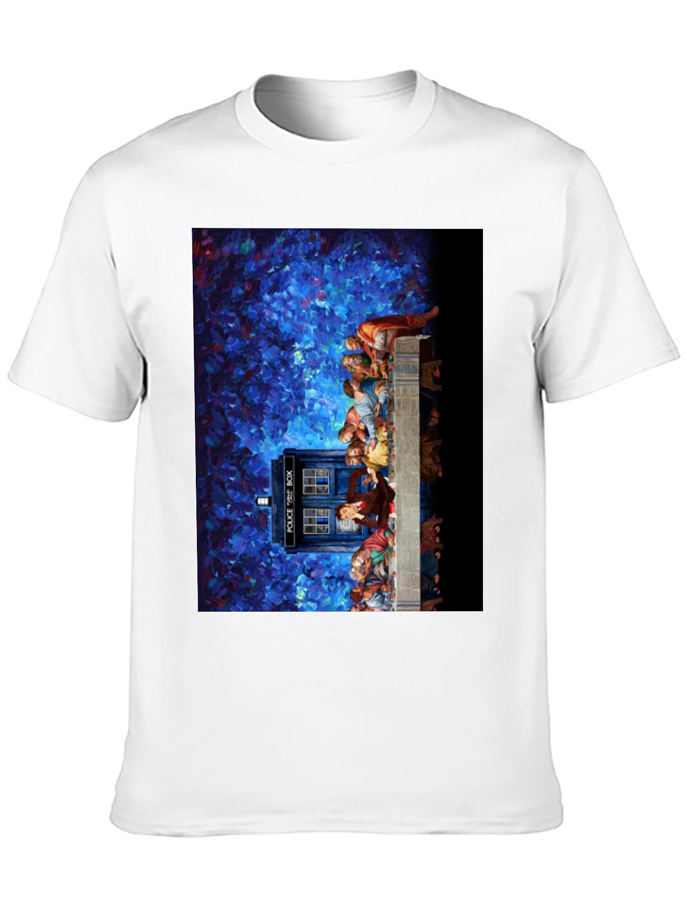 Dr Who Tardis Impressionist Art T-Shirt