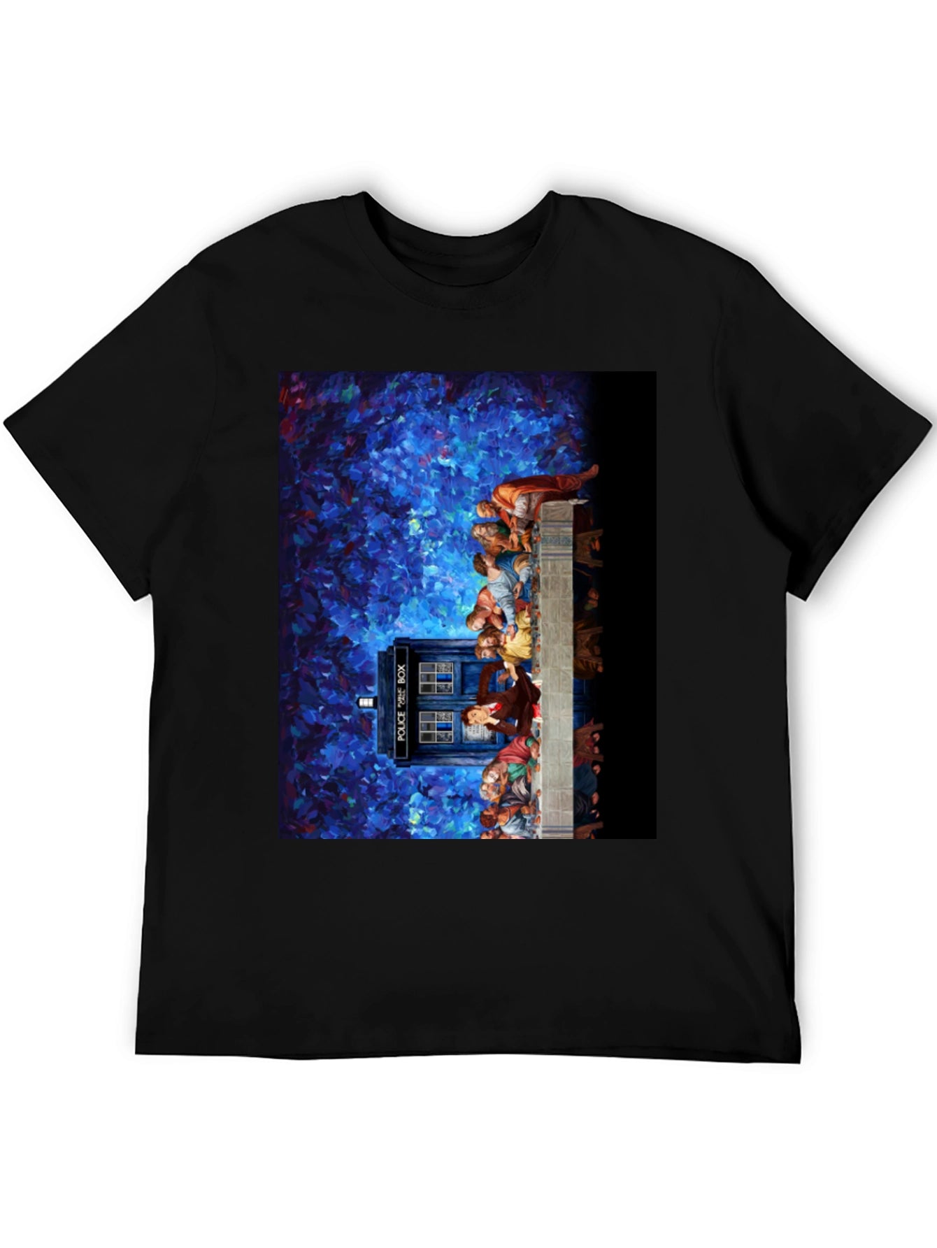 Dr Who Tardis Impressionist Art T-Shirt