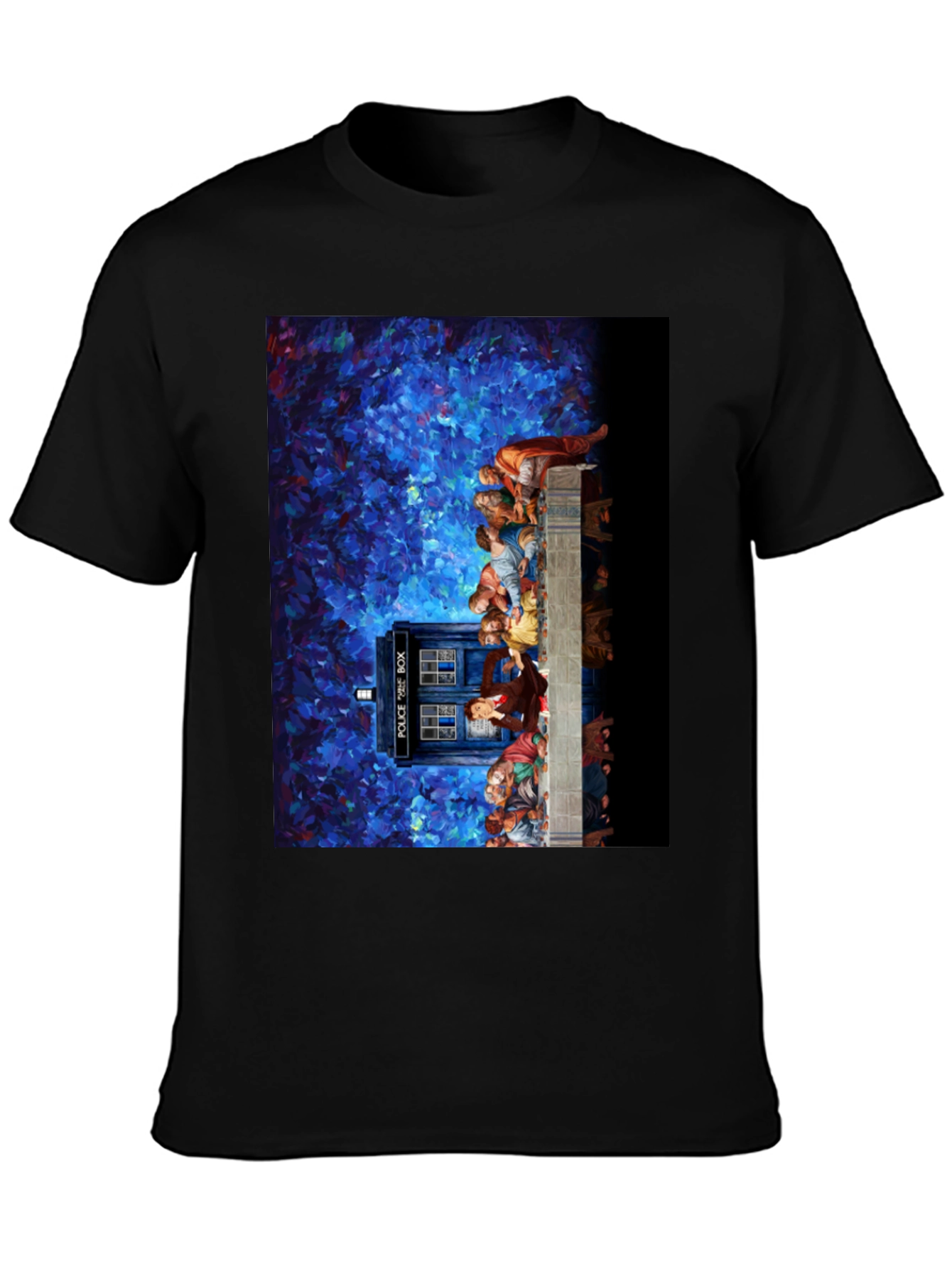 Dr Who Tardis Impressionist Art T-Shirt