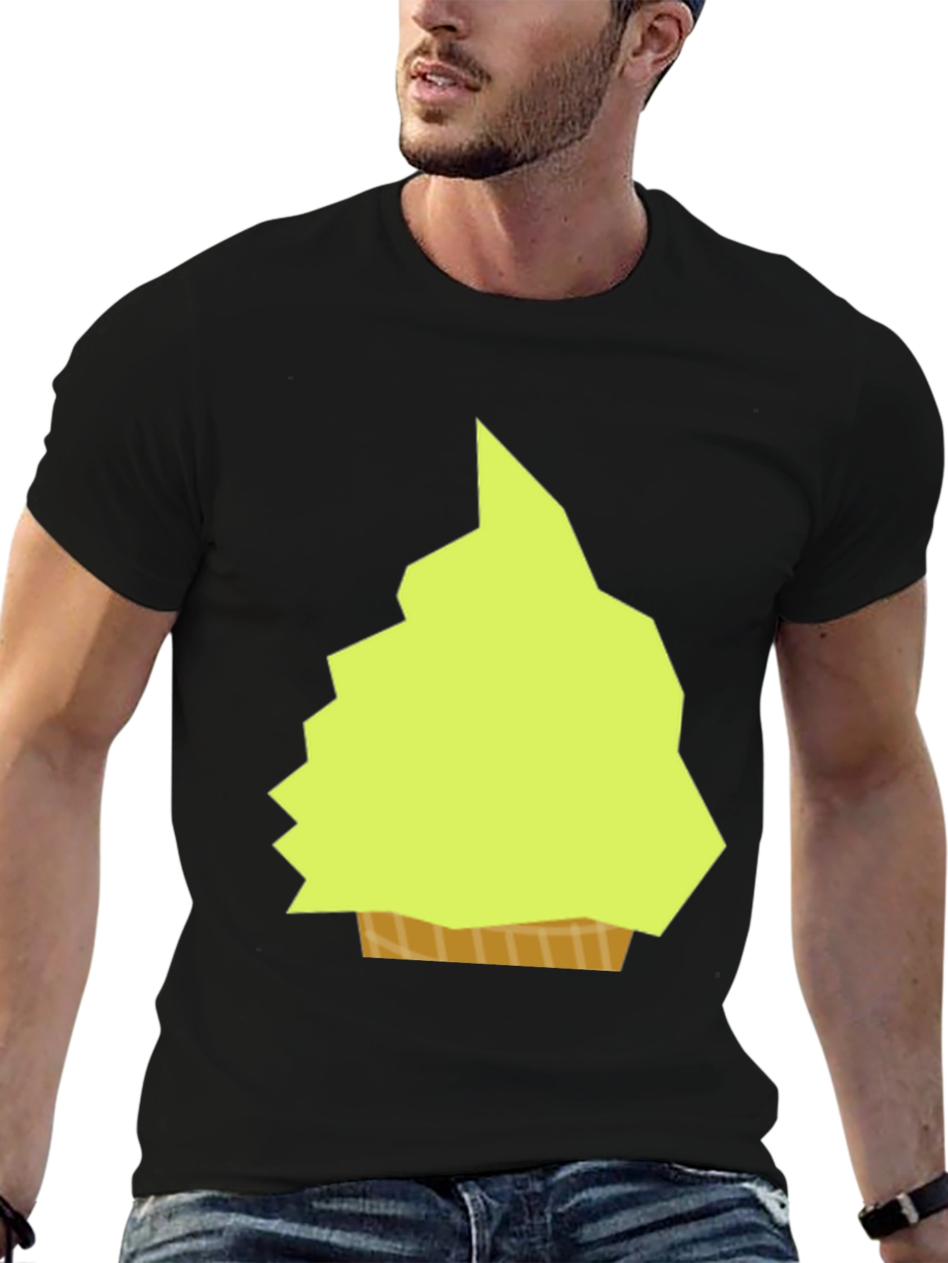 Geometric Ice Cream Tee - Modern Graphic Design