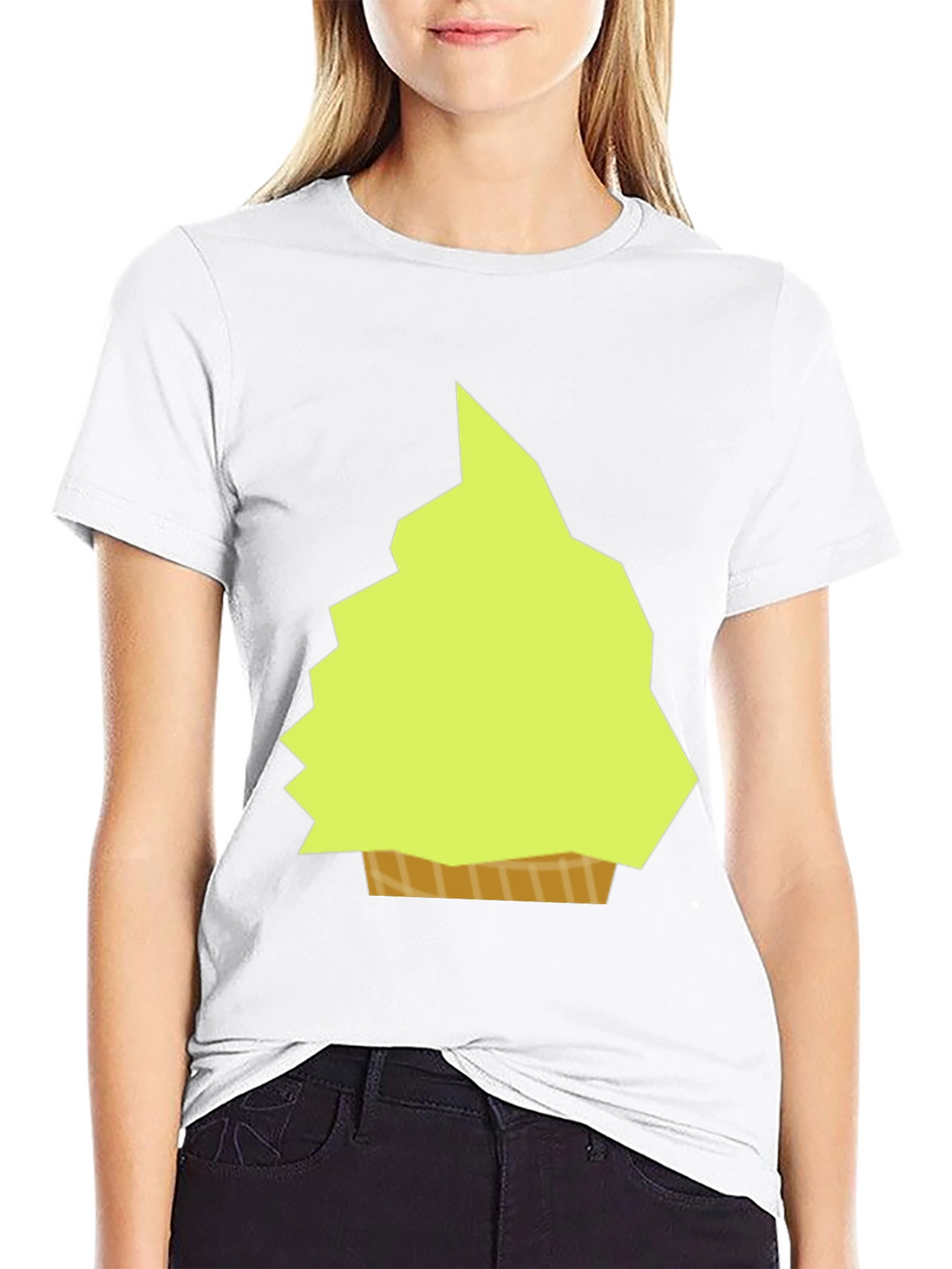 Geometric Ice Cream Tee - Modern Graphic Design