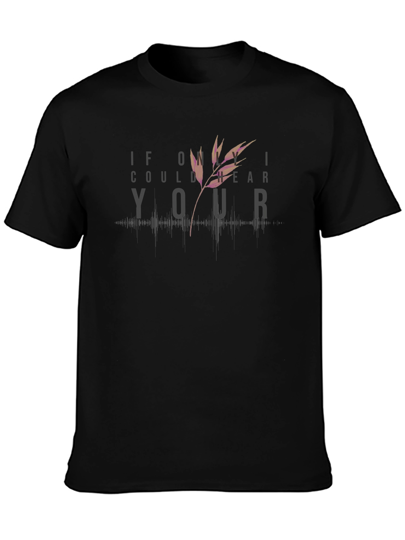 Hear Your Voice Tee - Black Graphic T-Shirt