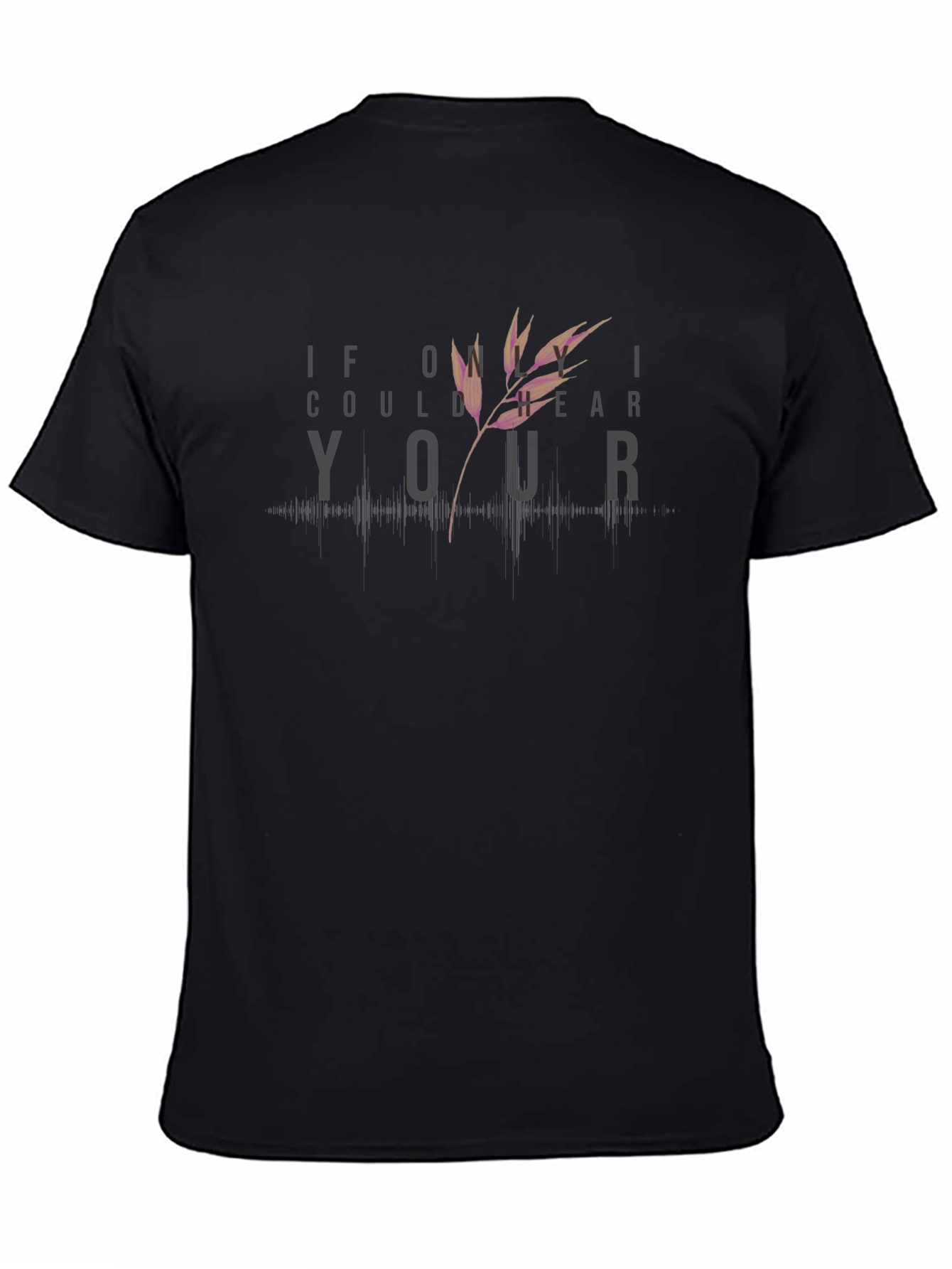 Hear Your Voice Tee - Black Graphic T-Shirt