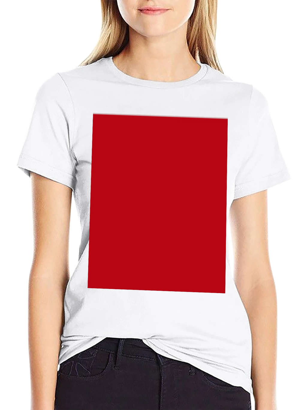 Modern Black T-Shirt with Bold Red Design