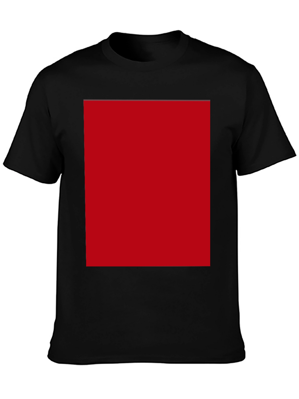 Modern Black T-Shirt with Bold Red Design