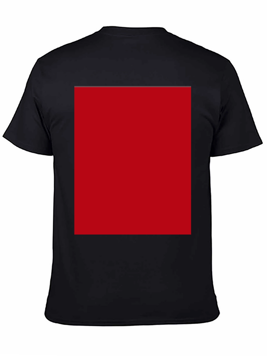 Modern Black T-Shirt with Bold Red Design