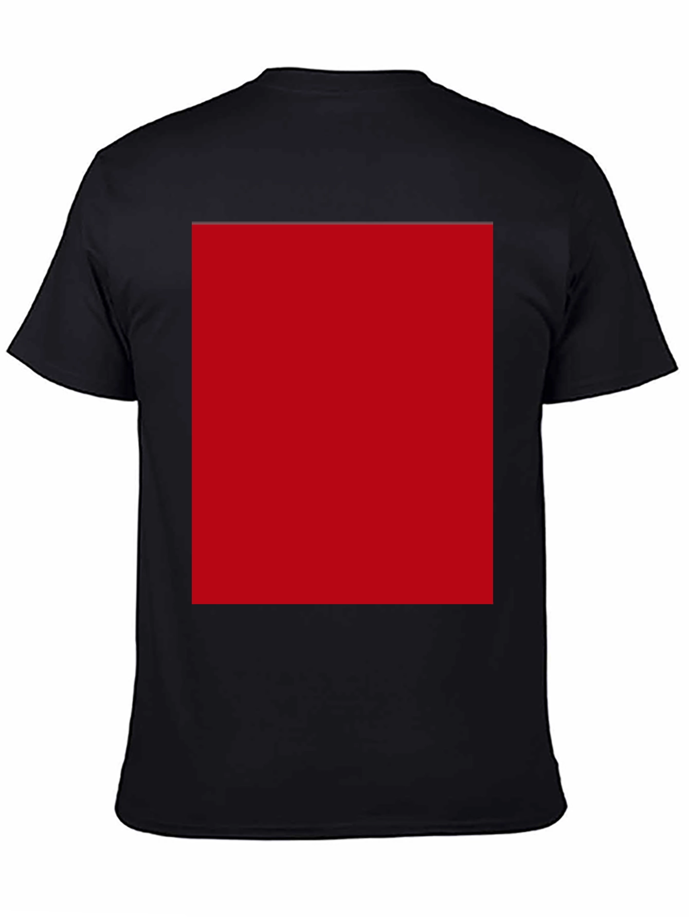 Modern Black T-Shirt with Bold Red Design