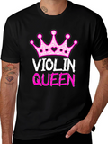 Violin Queen T-Shirt - Music Lover Tee