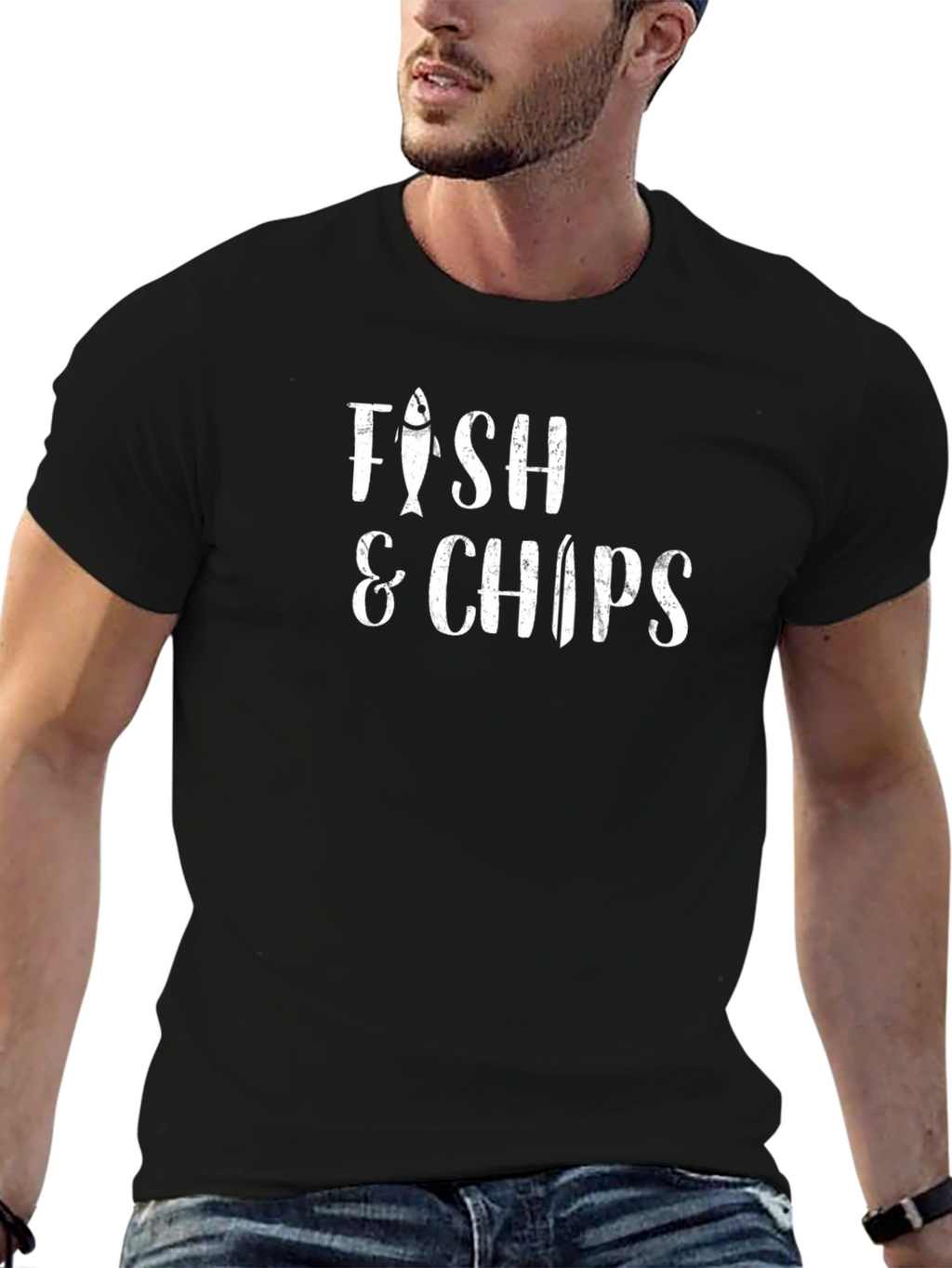 Fish & Chips Graphic T-Shirt