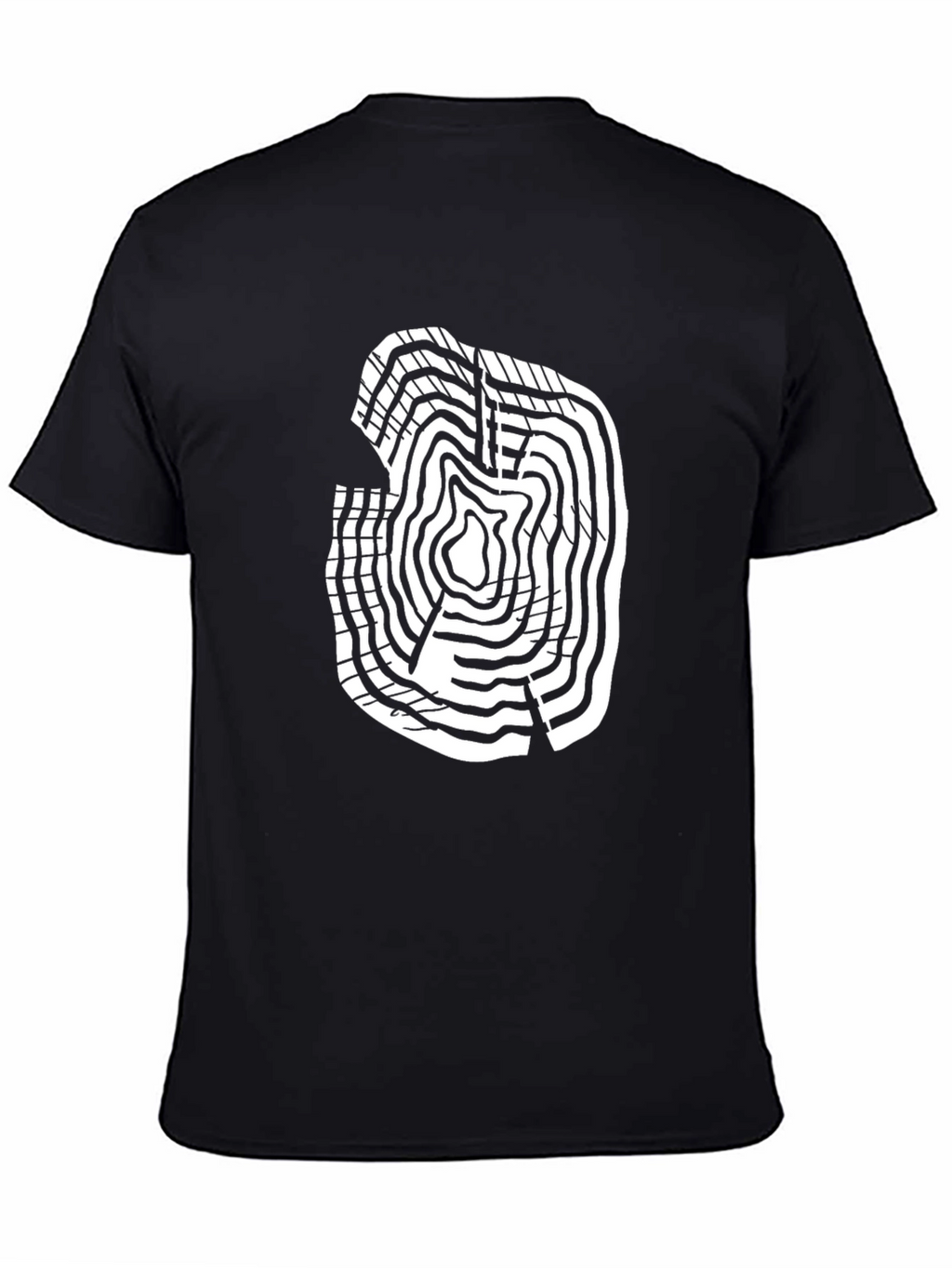 Tree Ring Graphic Black T-Shirt