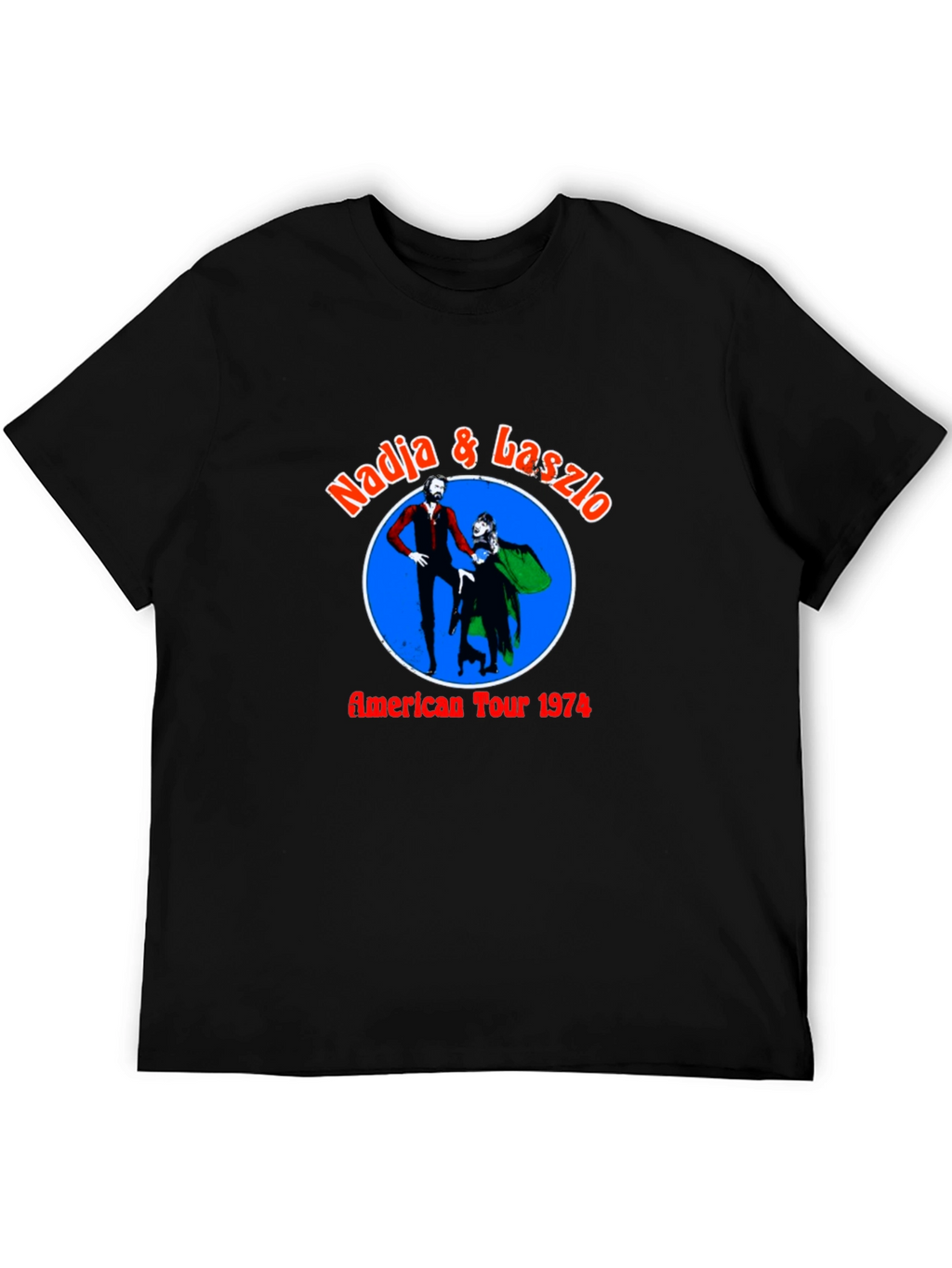 Nadja & Laszlo American Tour 1974 Black T-Shirt