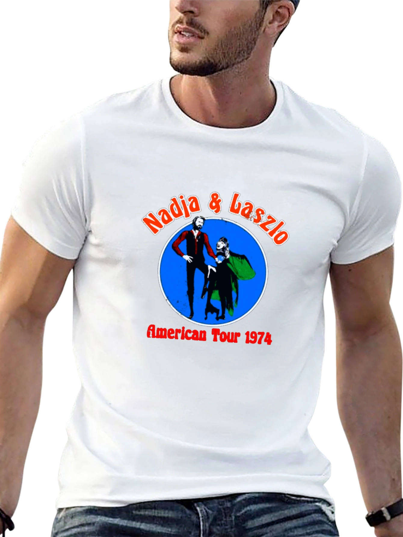 Nadja & Laszlo American Tour 1974 Black T-Shirt