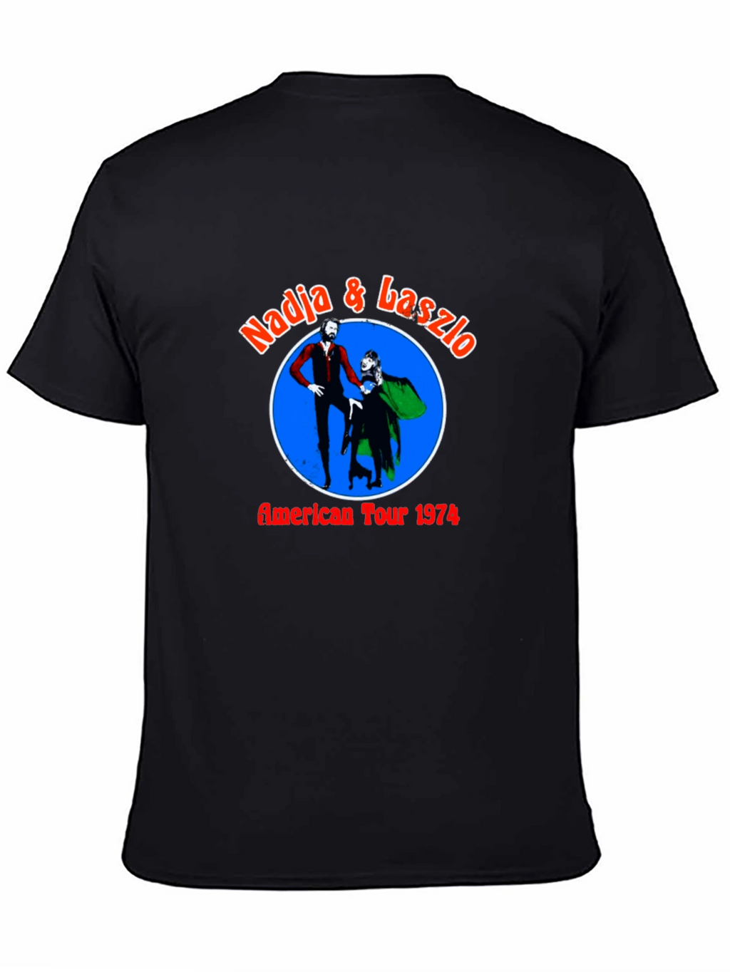 Nadja & Laszlo American Tour 1974 Black T-Shirt