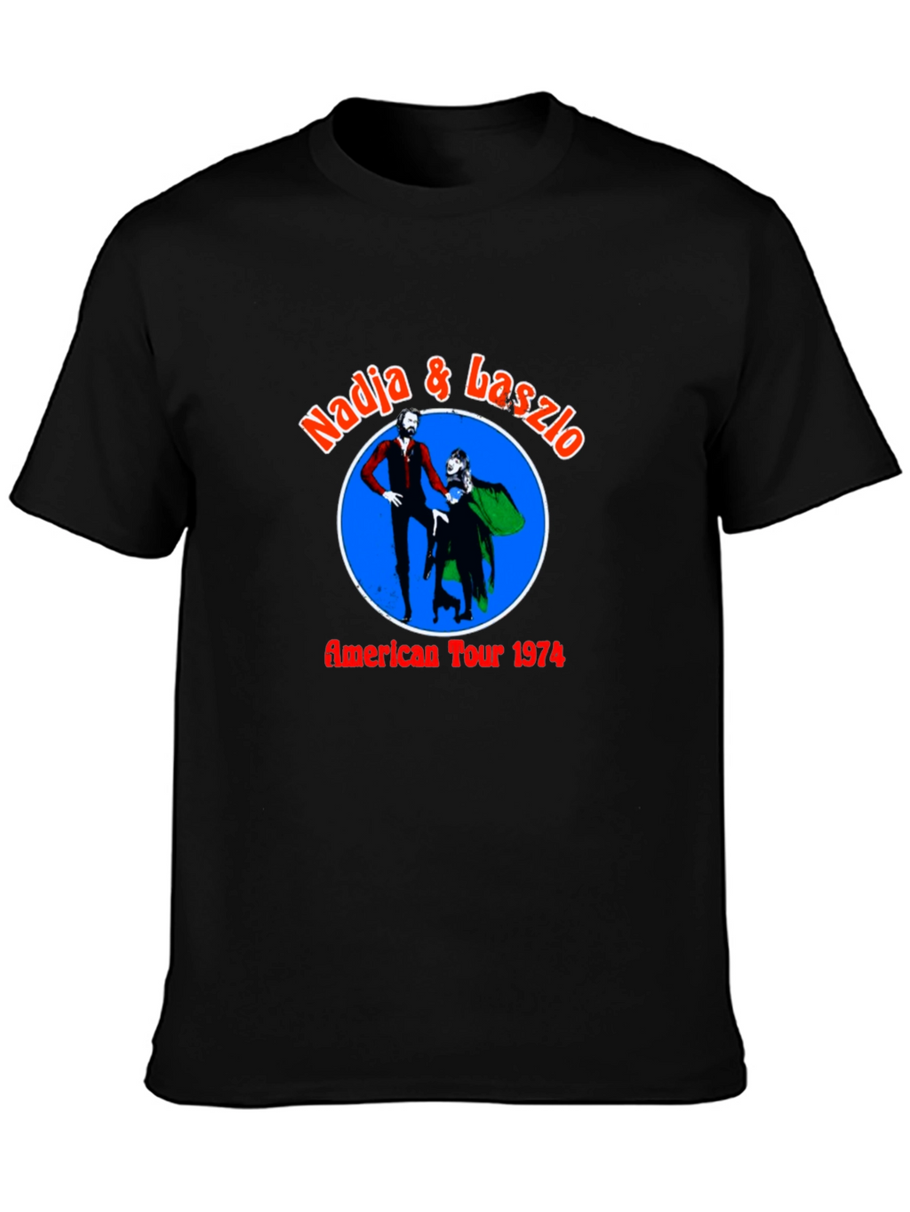Nadja & Laszlo American Tour 1974 Black T-Shirt