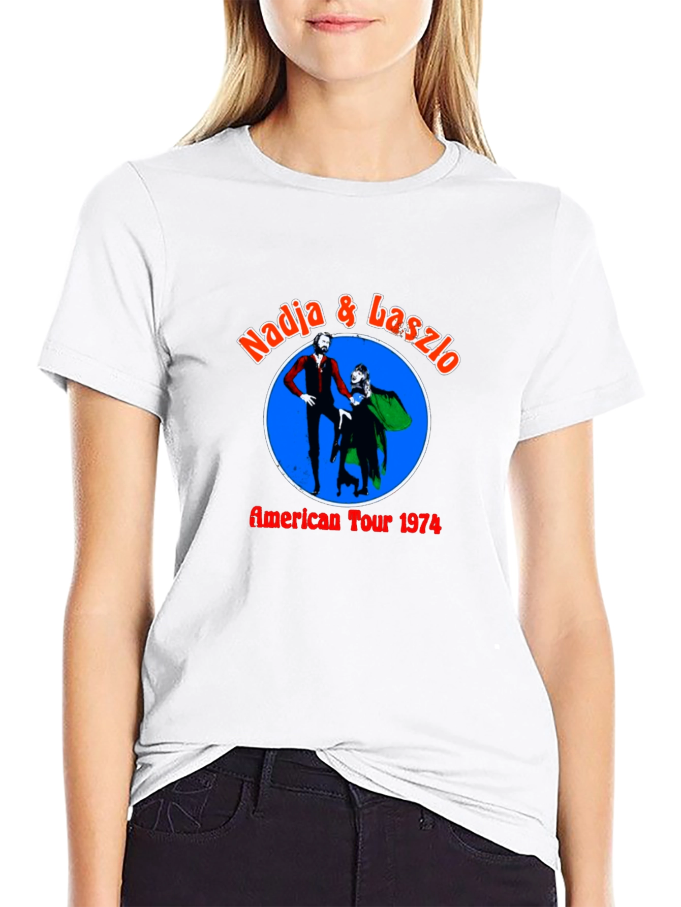 Nadja & Laszlo American Tour 1974 Black T-Shirt