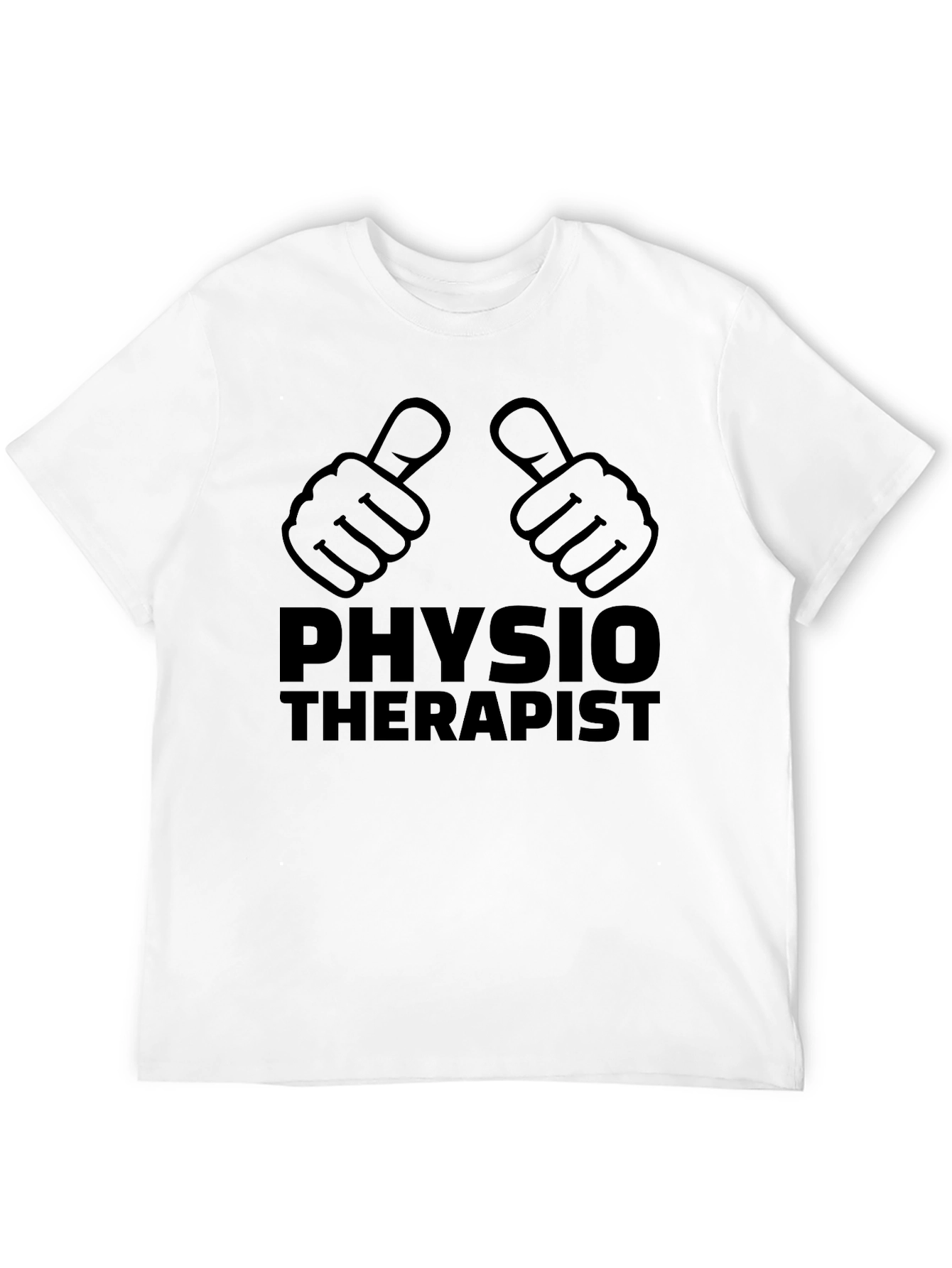Physiotherapist T-Shirt - Thumbs Up Design