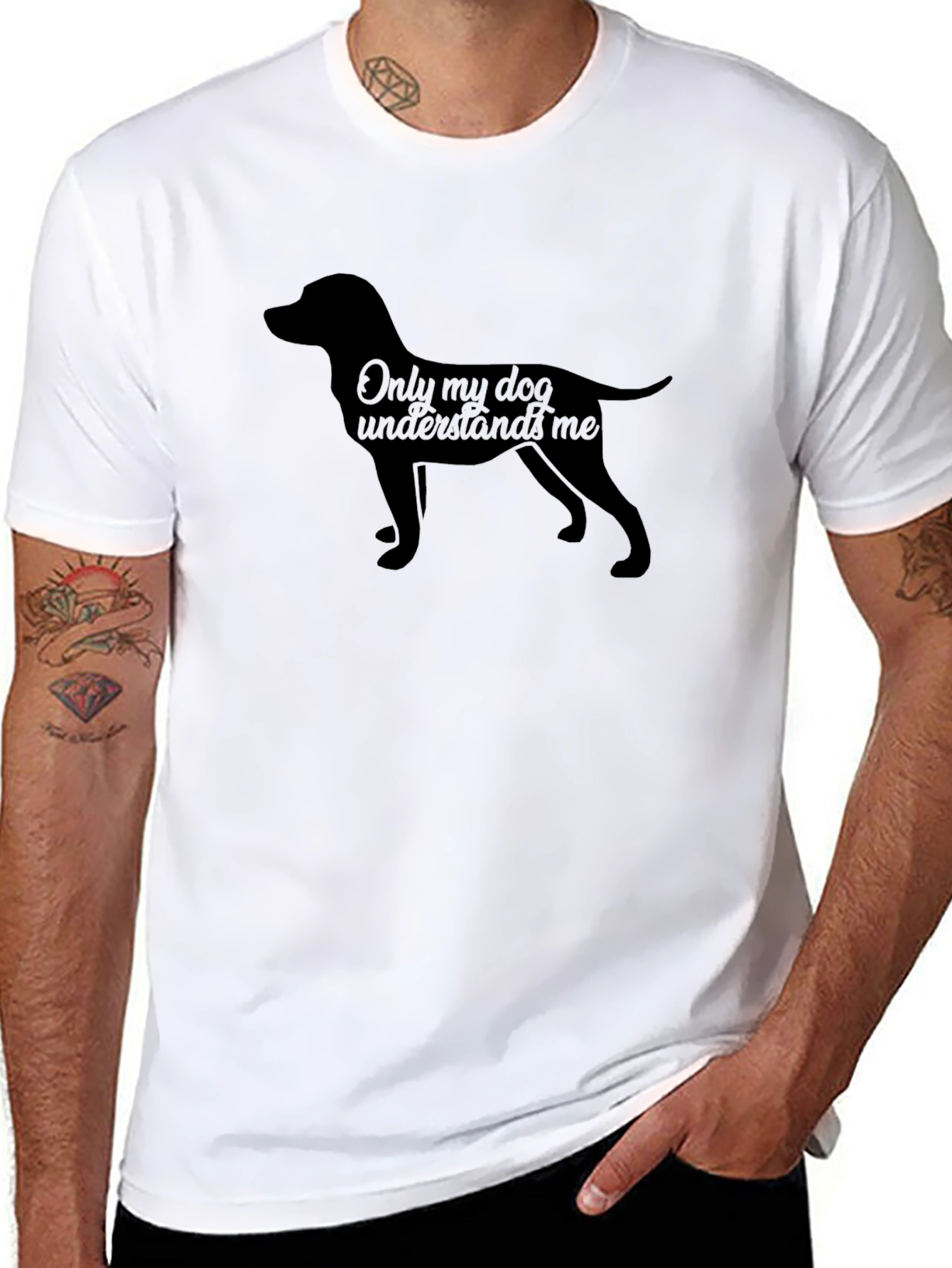 Dog Lover Tee - Only My Dog Understands Me
