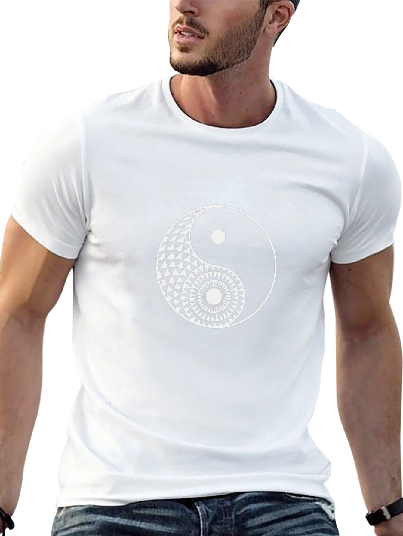 Yin Yang Graphic Tee - Black