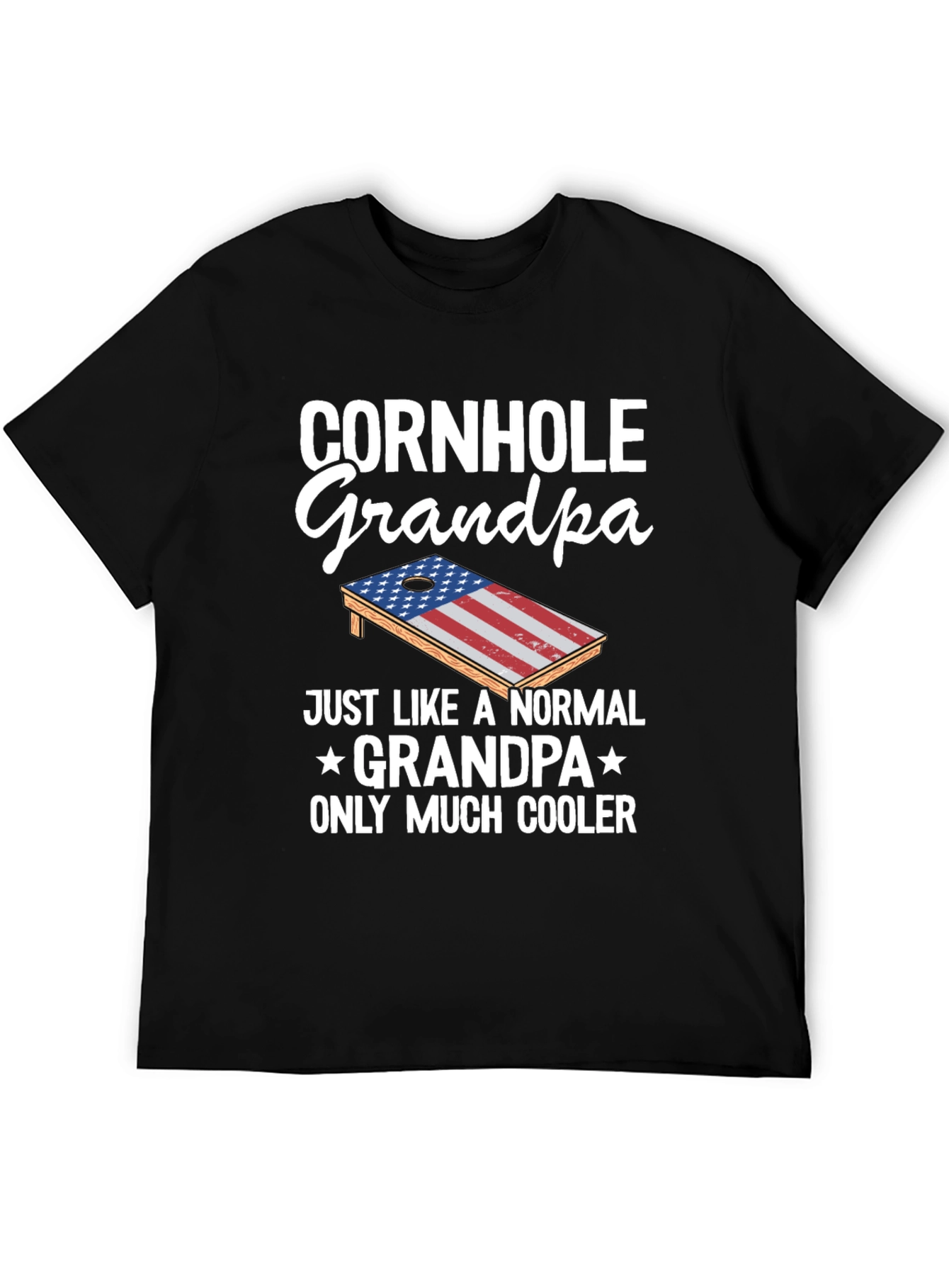 Cornhole Grandpa T-Shirt - Cool Grandfather Gift