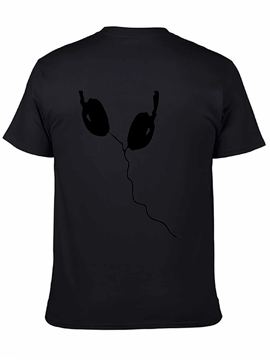 Headphones Graphic Tee - Black Casual T-Shirt