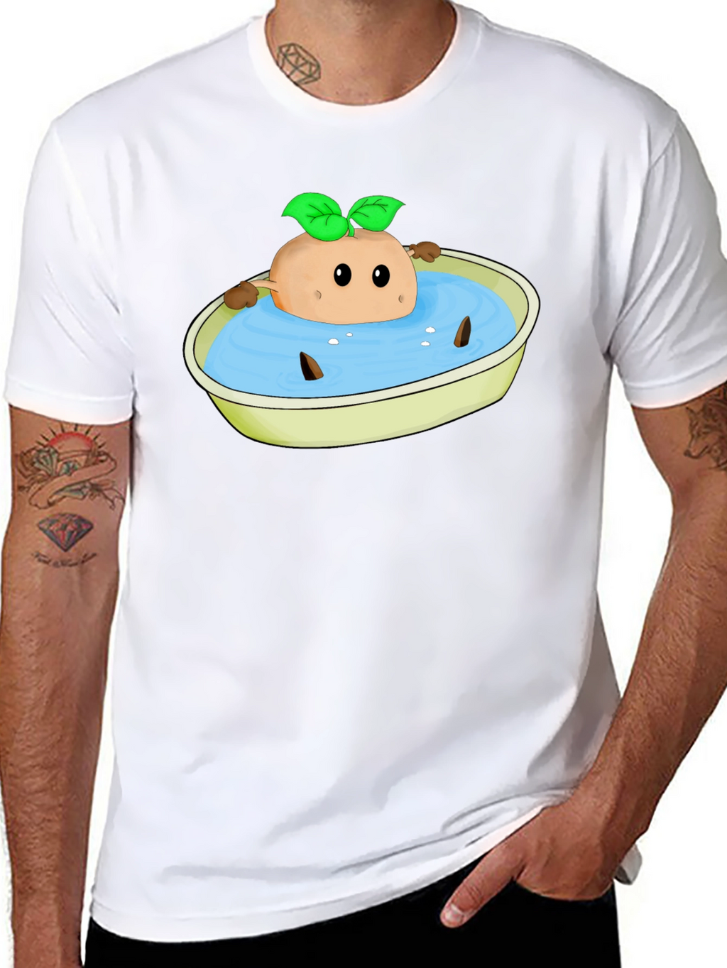 Funny Potato Bath T-Shirt