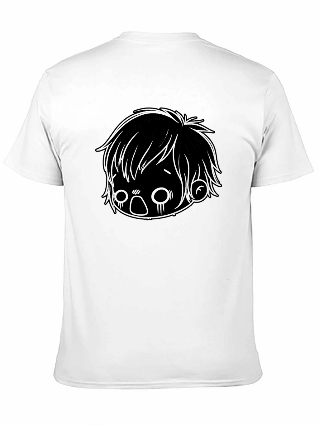 Emo Anime Graphic Black T-Shirt