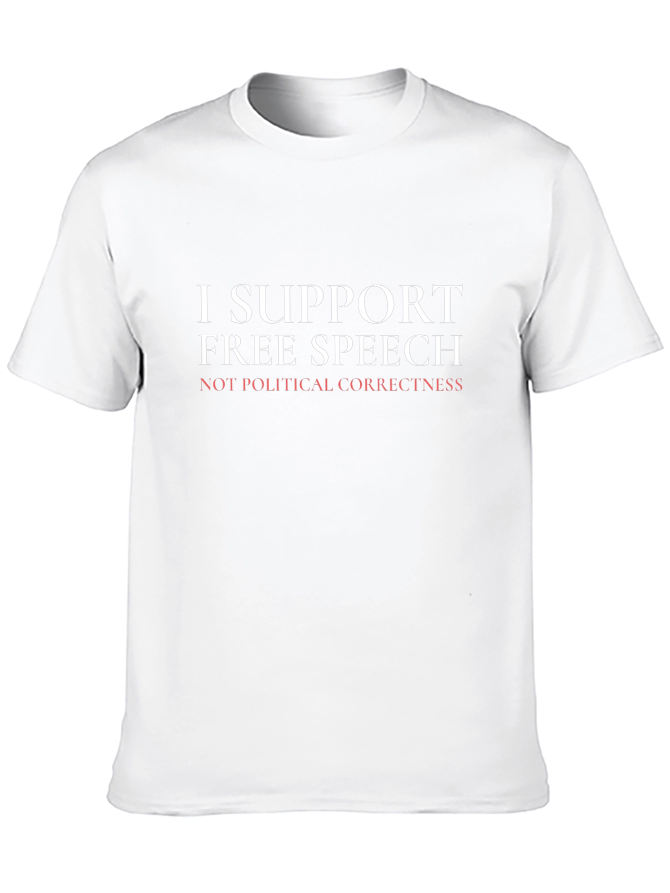 I Support Free Speech Graphic T-Shirt - Black