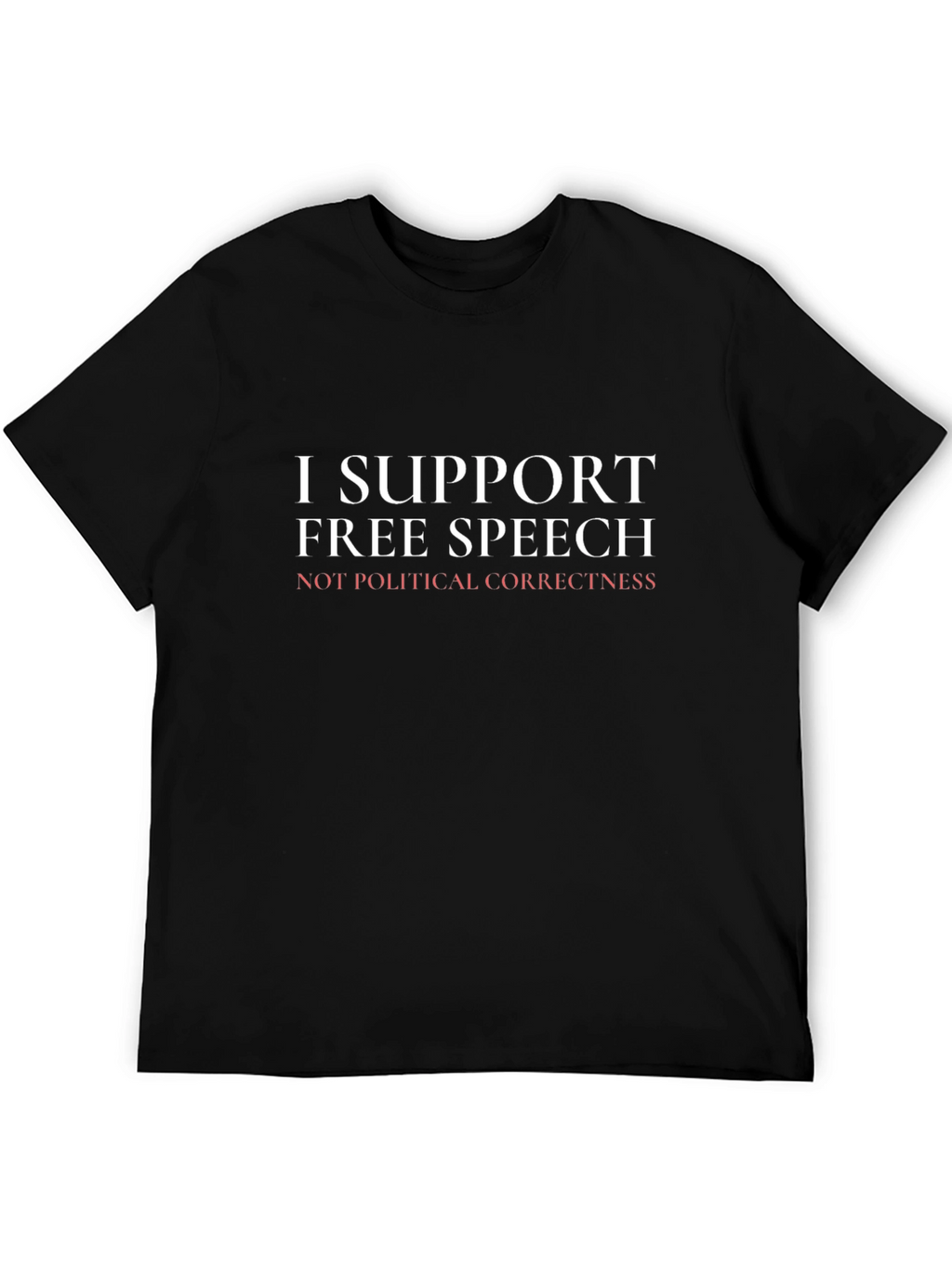 I Support Free Speech Graphic T-Shirt - Black