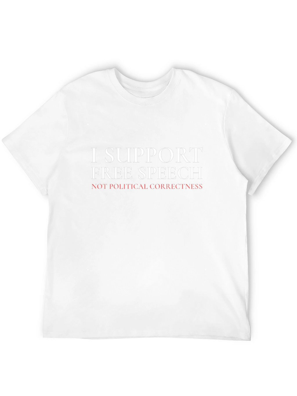 I Support Free Speech Graphic T-Shirt - Black