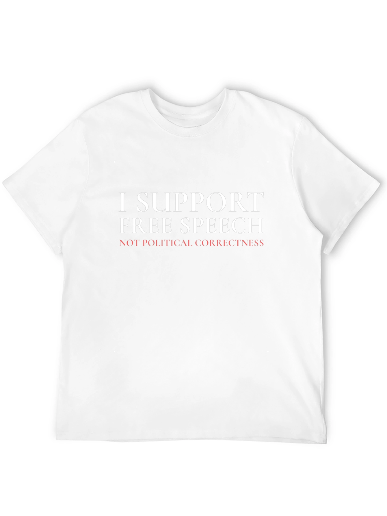 I Support Free Speech Graphic T-Shirt - Black