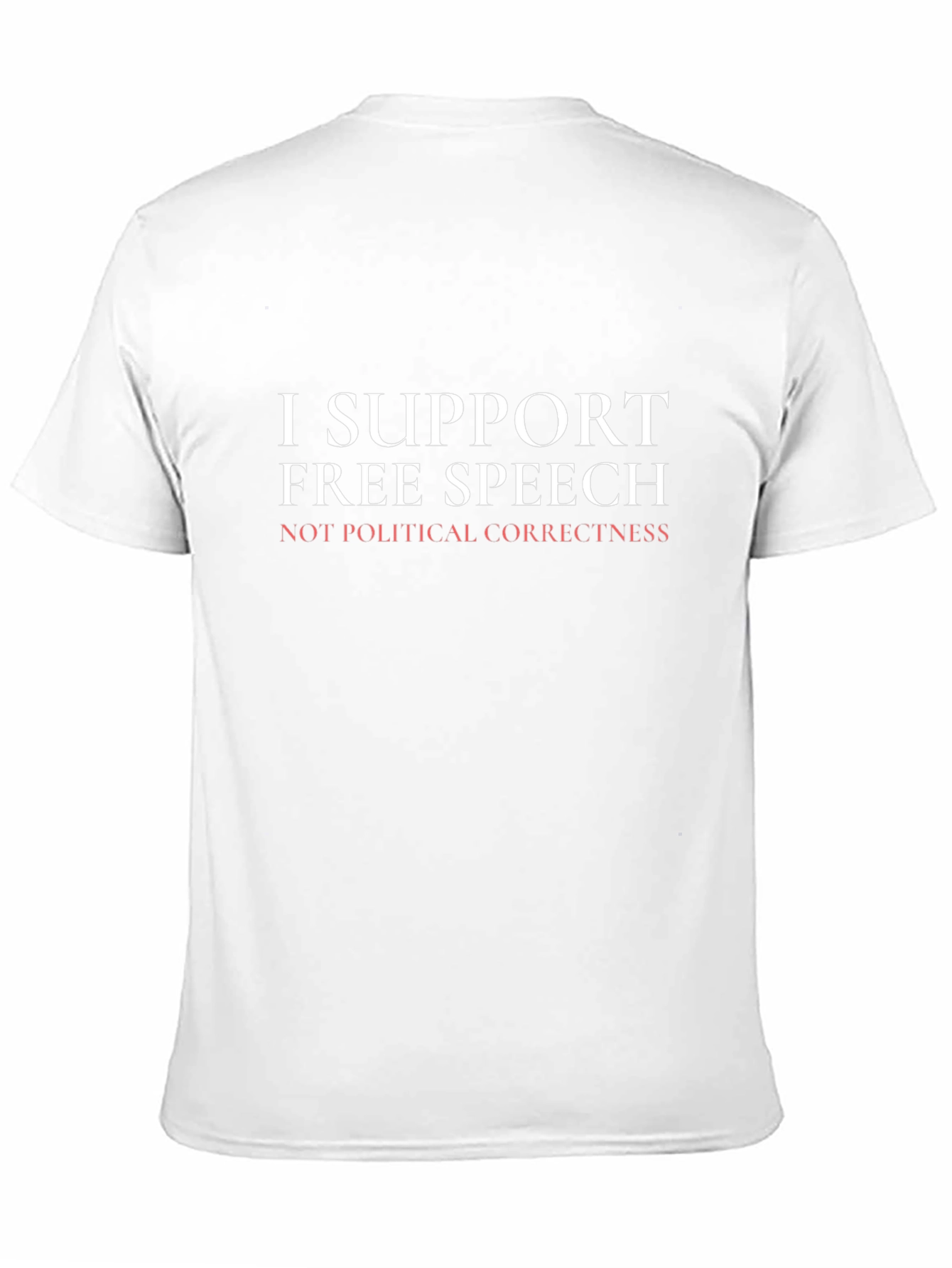 I Support Free Speech Graphic T-Shirt - Black