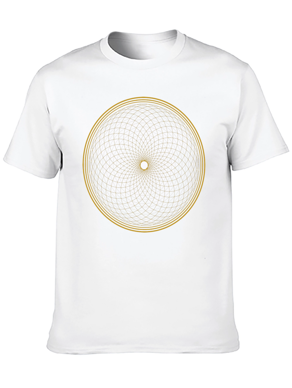 Geometric Circle Graphic Tee - Modern Black T-Shirt
