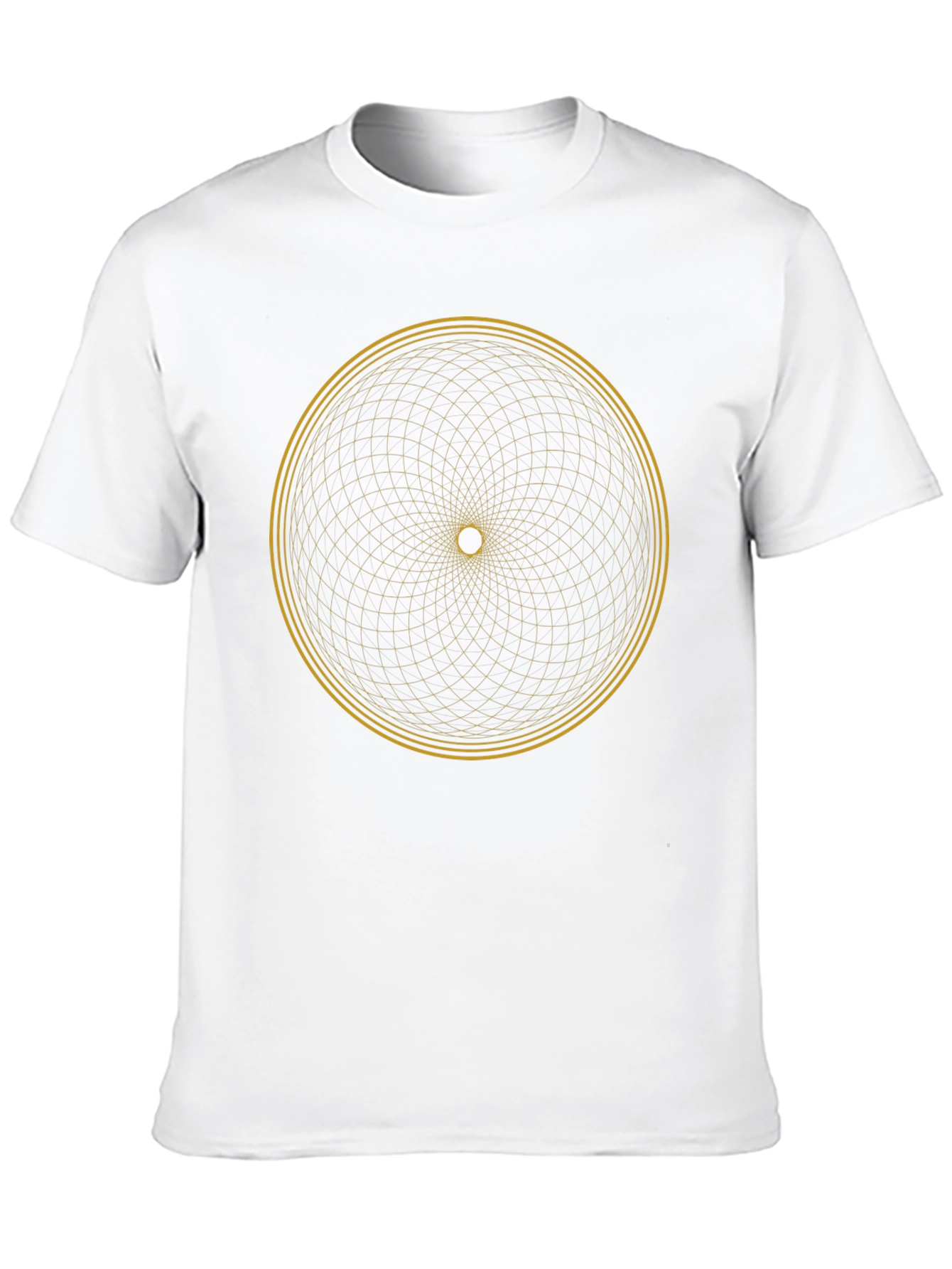 Geometric Circle Graphic Tee - Modern Black T-Shirt