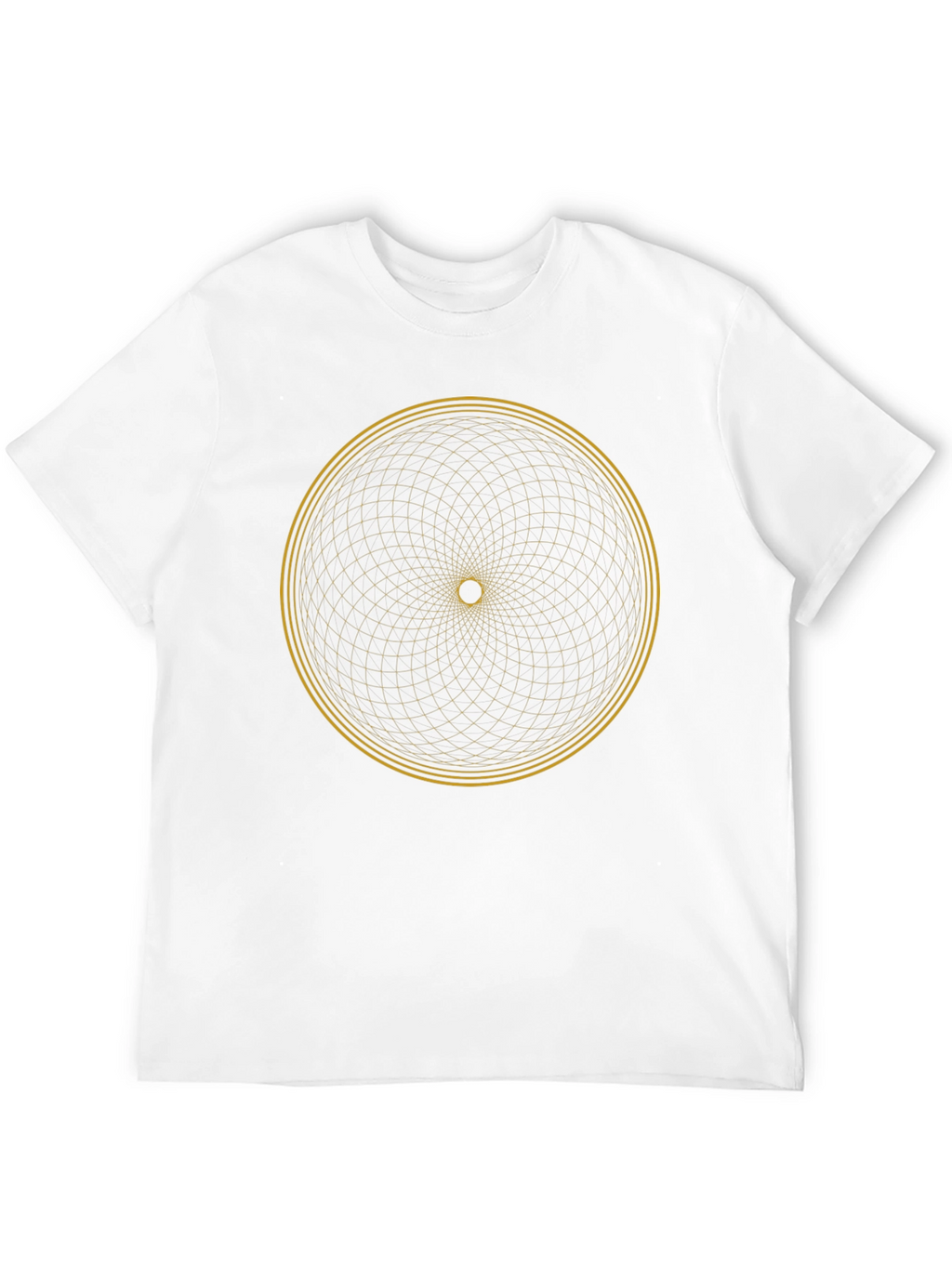 Geometric Circle Graphic Tee - Modern Black T-Shirt