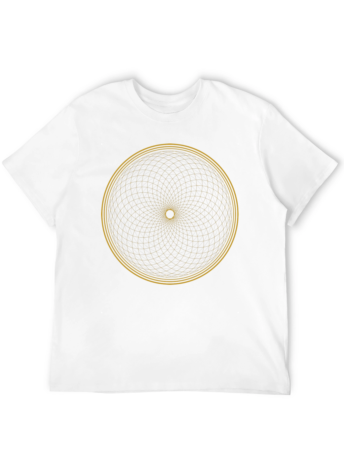 Geometric Circle Graphic Tee - Modern Black T-Shirt