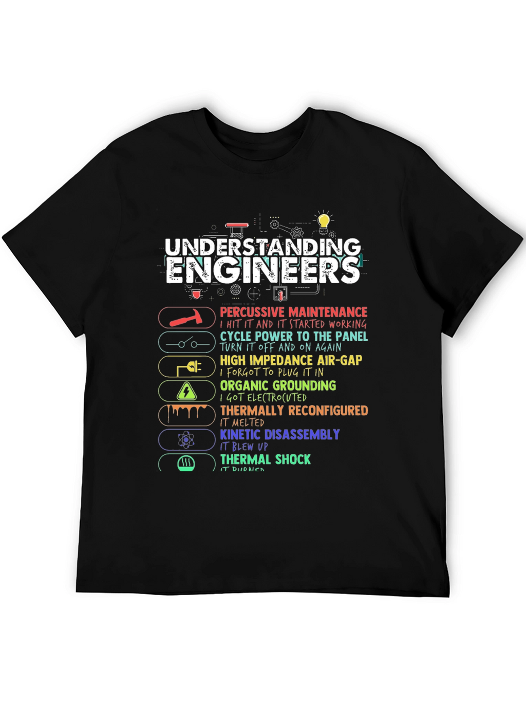 Understanding Engineers Funny Graphic T-Shirt
