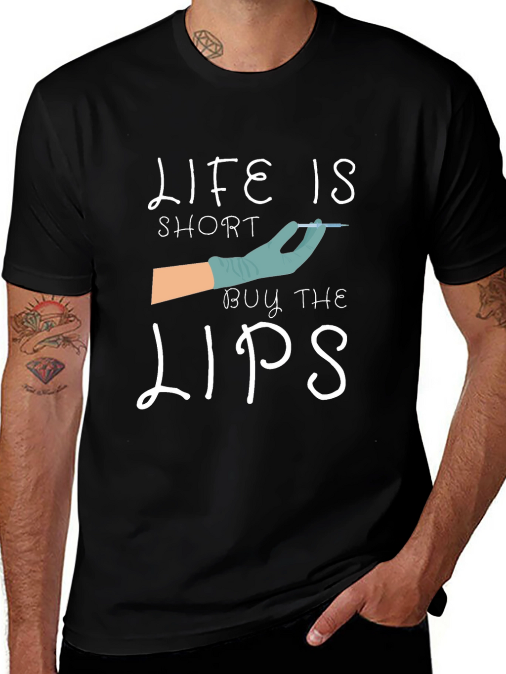 Life is Short Buy The Lips T-Shirt