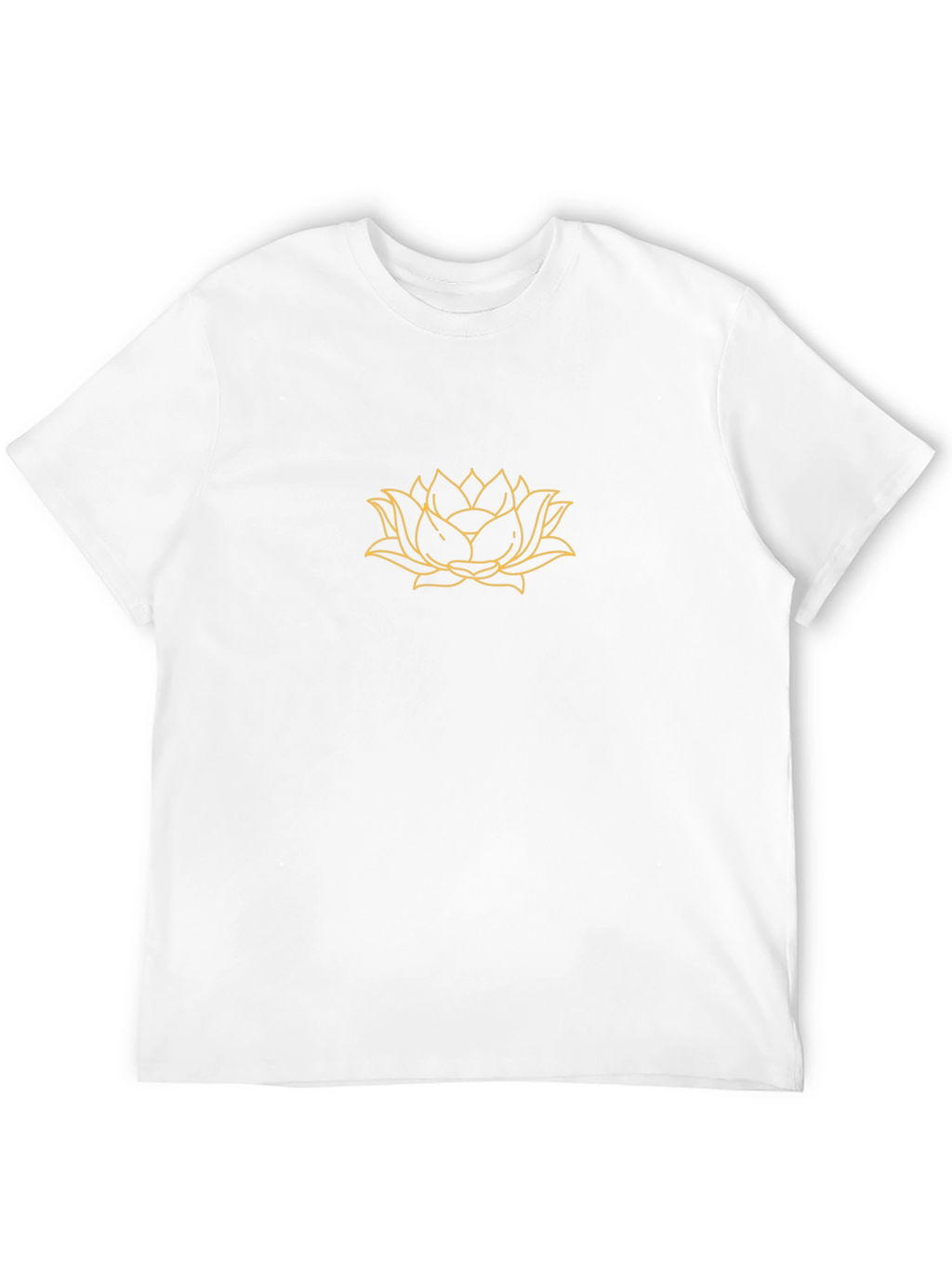 Lotus Flower Graphic T-Shirt - Stylish Black Tee