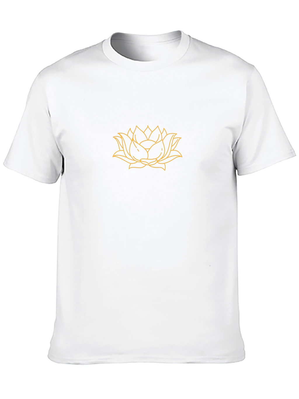Lotus Flower Graphic T-Shirt - Stylish Black Tee