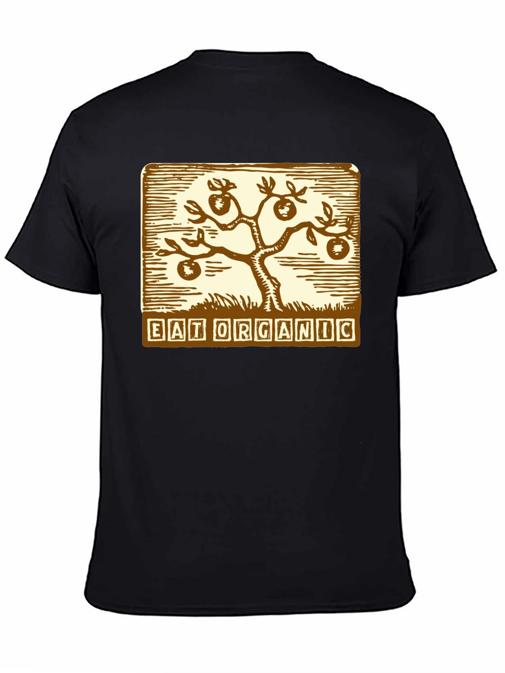 Eat Organic T-Shirt - Black Graphic Tee