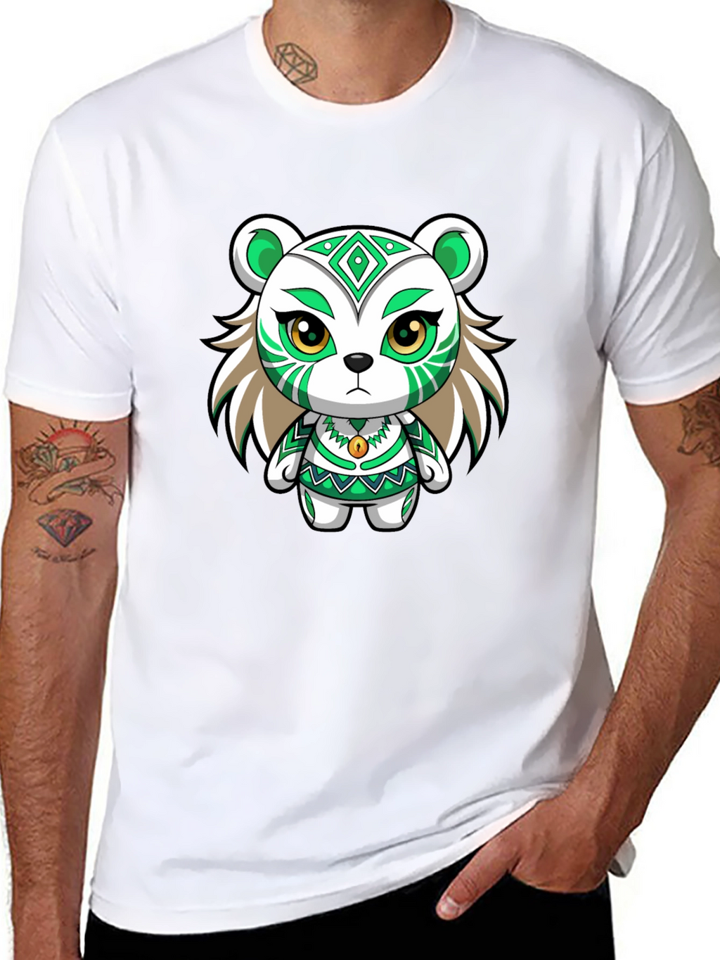 Bear Graphic T-Shirt - Trendy Streetwear
