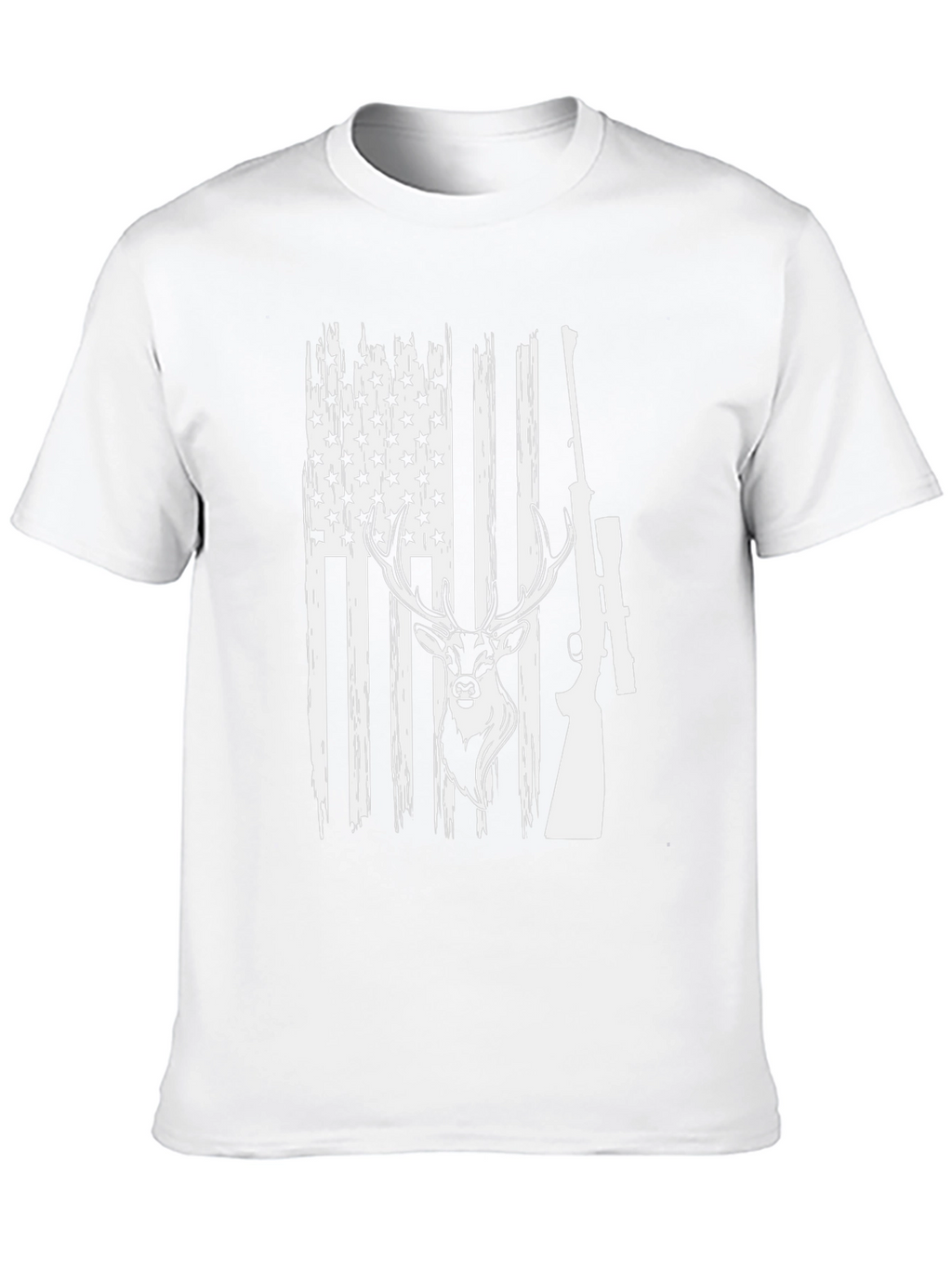 American Flag Deer Hunting T-Shirt